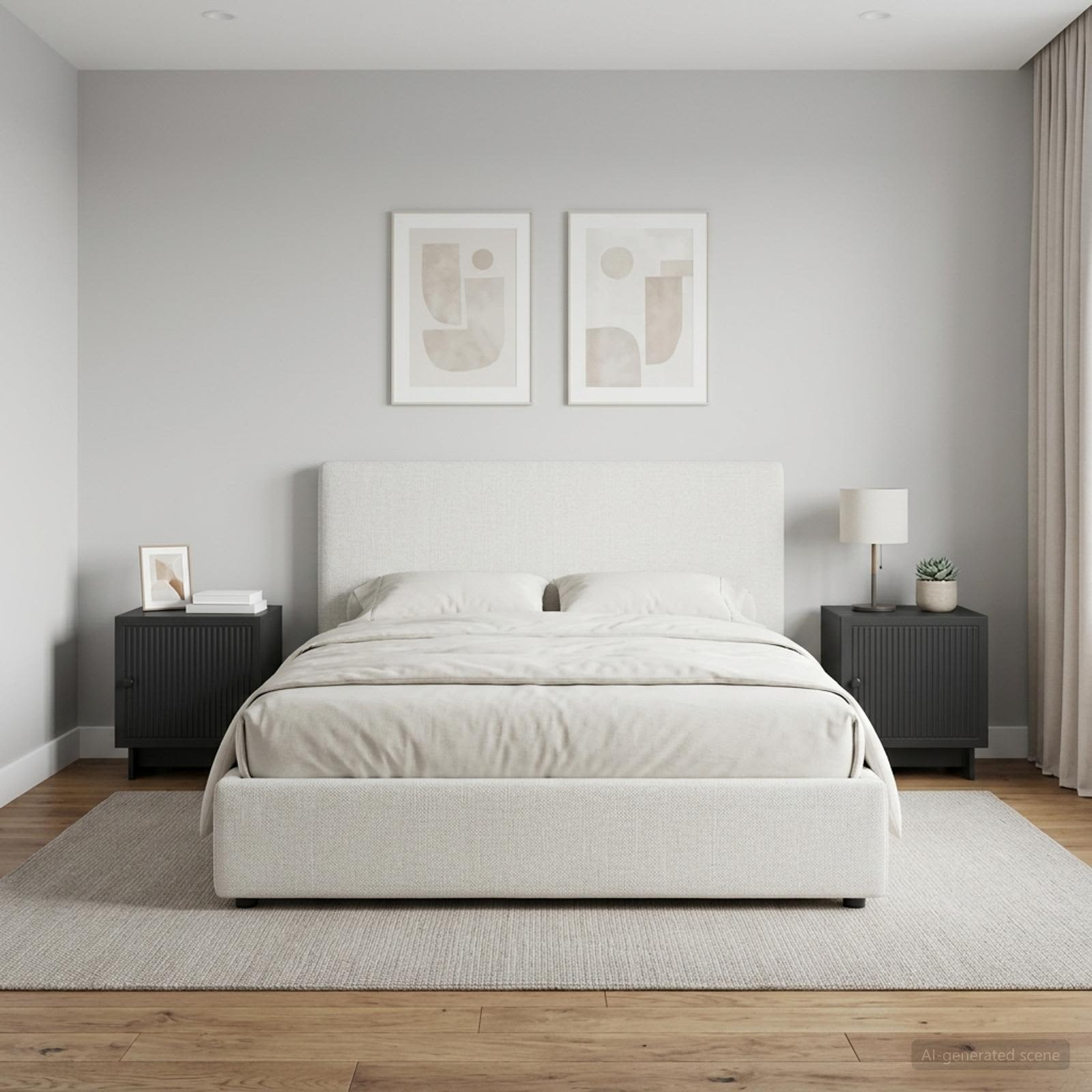 Noćni ormar 2 pcs Crna 43 x 34,5 x 50 cm Konstruirano drvo