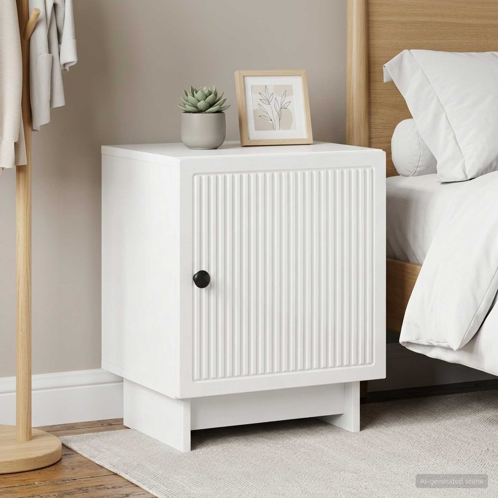 Noćni ormar 2 pcs Bijela visokog sjaja 43 x 34,5 x 50 cm