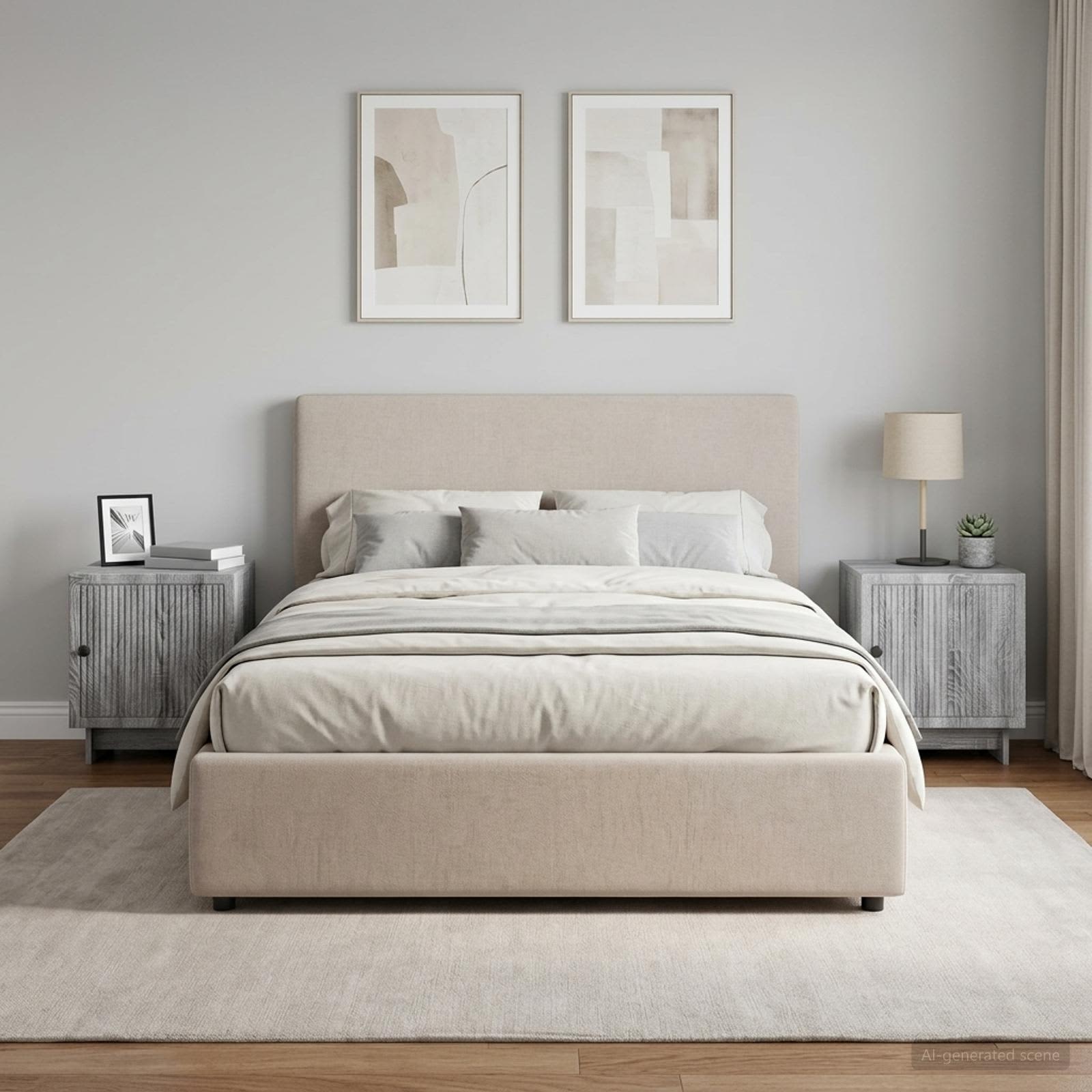 Noćni ormar 2 pcs Siva sonoma 43 x 34,5 x 50 cm