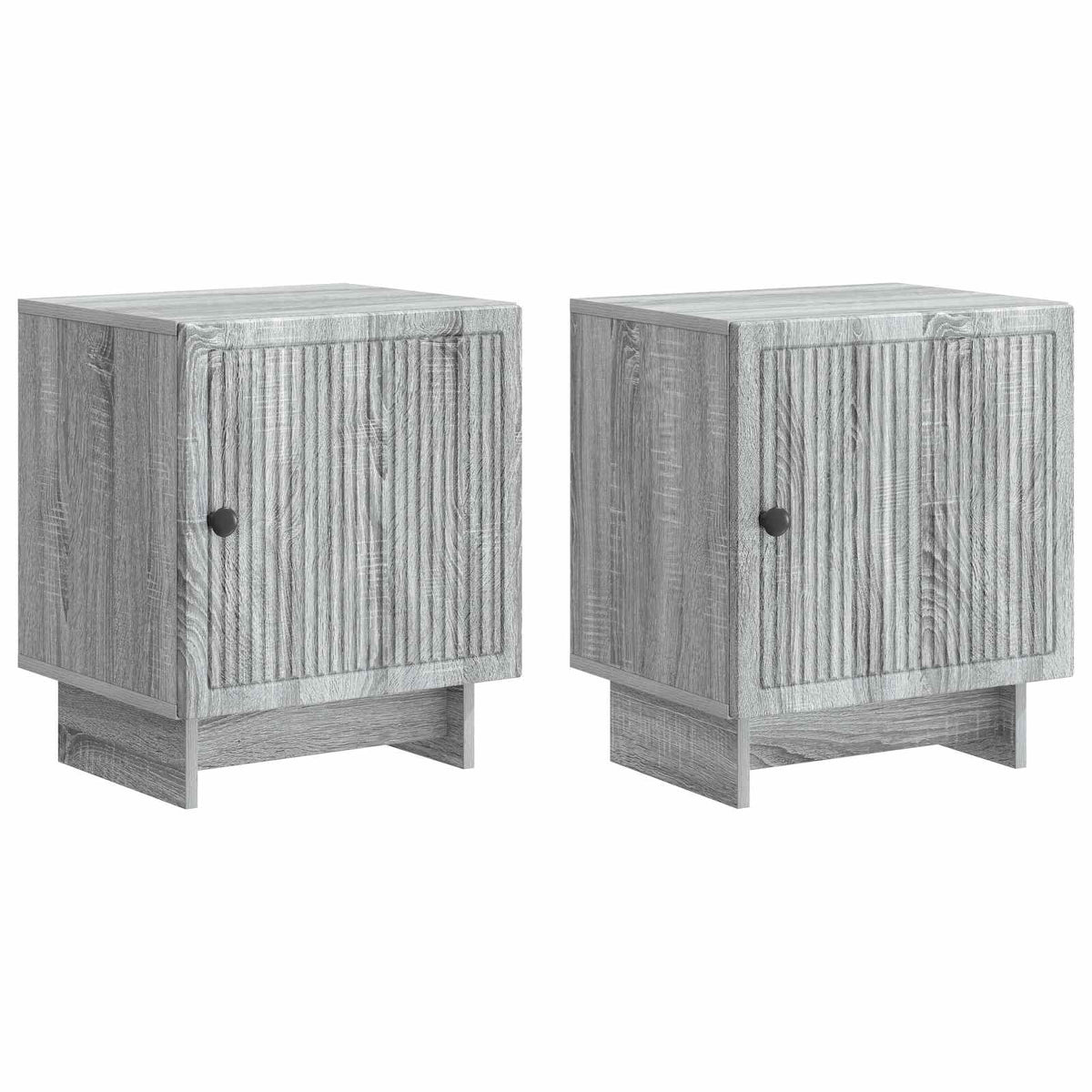 Noćni ormar 2 pcs Siva sonoma 43 x 34,5 x 50 cm