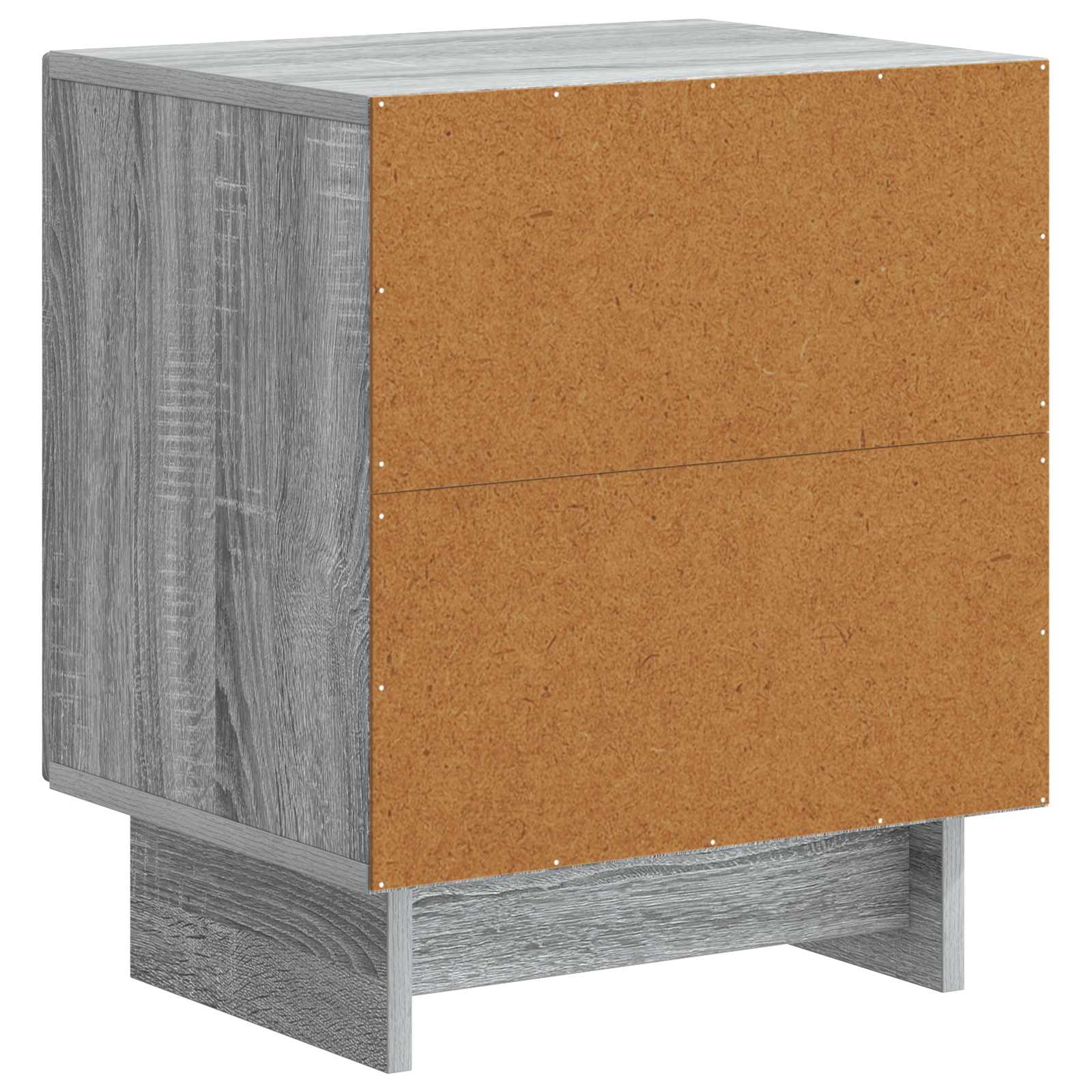 Noćni ormar 2 pcs Siva sonoma 43 x 34,5 x 50 cm