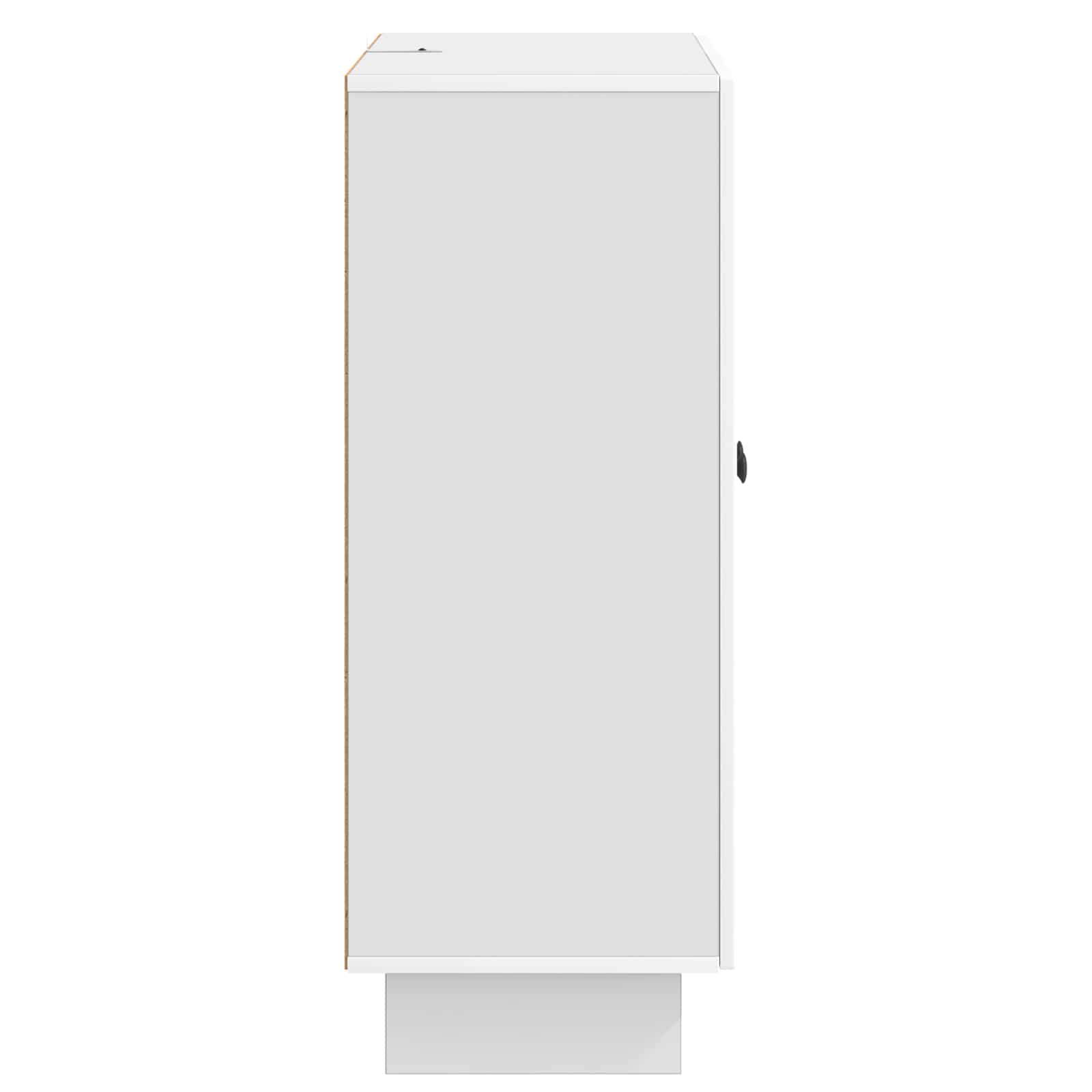 Kreveta Bijela visokog sjaja 66 x 34,5 x 90 cm