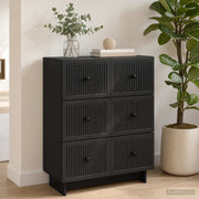 Ormar s ladicama Crna 66 x 34,5 x 90 cm Konstruirano drvo