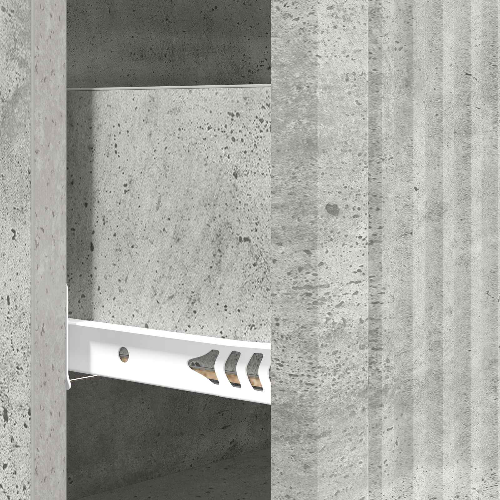Ormar s ladicama Betonska siva 66 x 34,5 x 90 cm