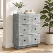 Ormar s ladicama Betonska siva 66 x 34,5 x 90 cm