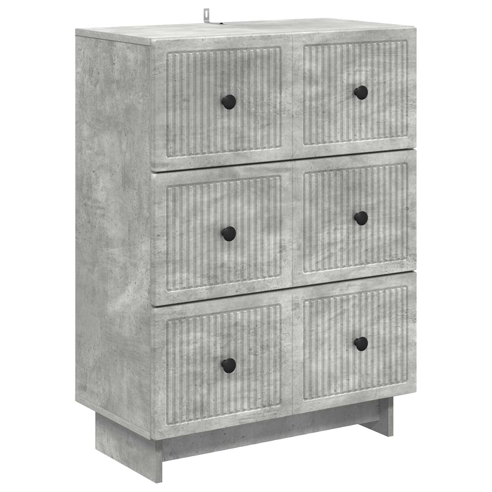 Ormar s ladicama Betonska siva 66 x 34,5 x 90 cm