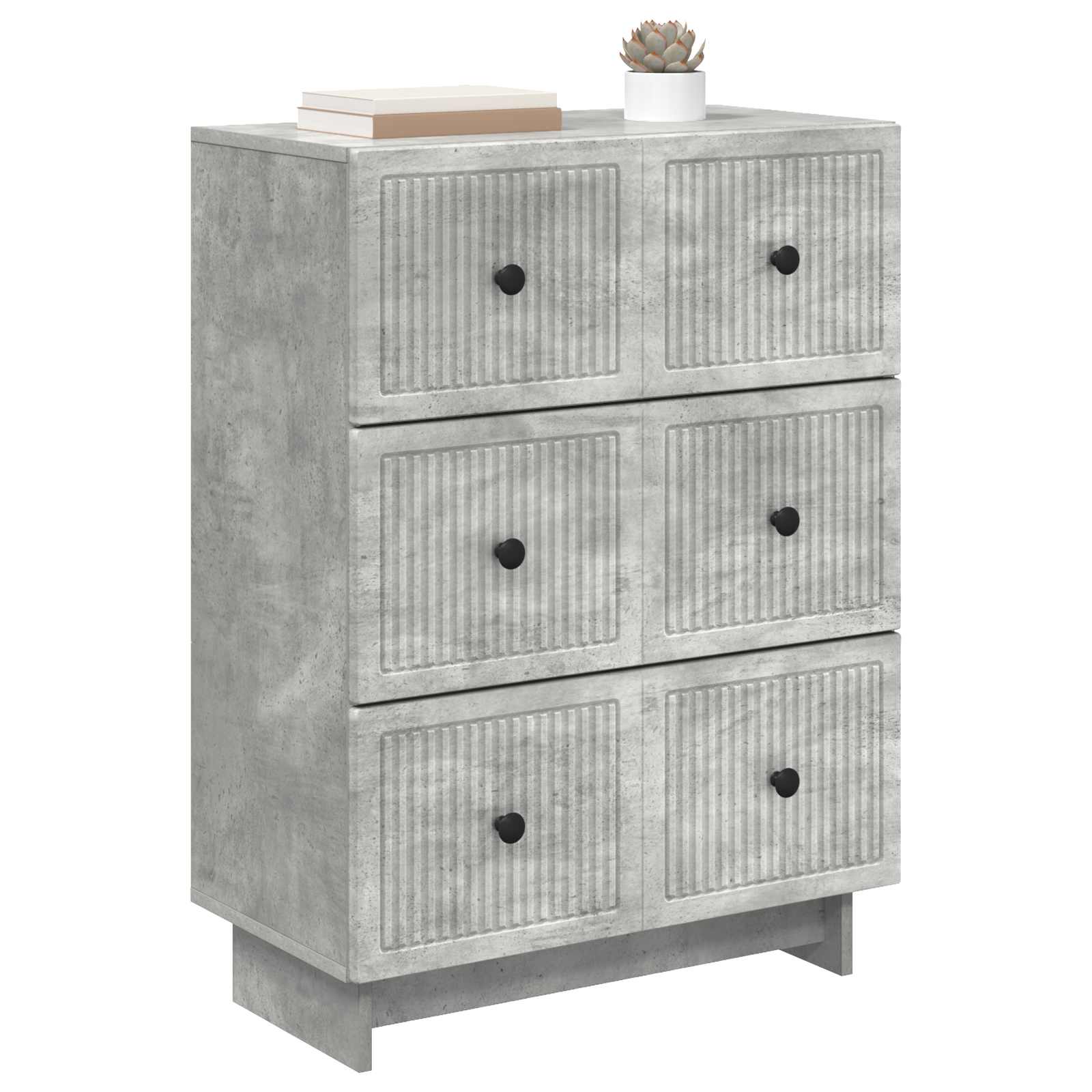 Ormar s ladicama Betonska siva 66 x 34,5 x 90 cm
