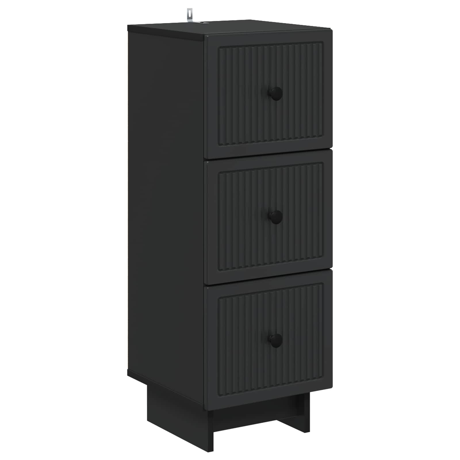 Ormar s ladicama Crna 33 x 34,5 x 90 cm Konstruirano drvo
