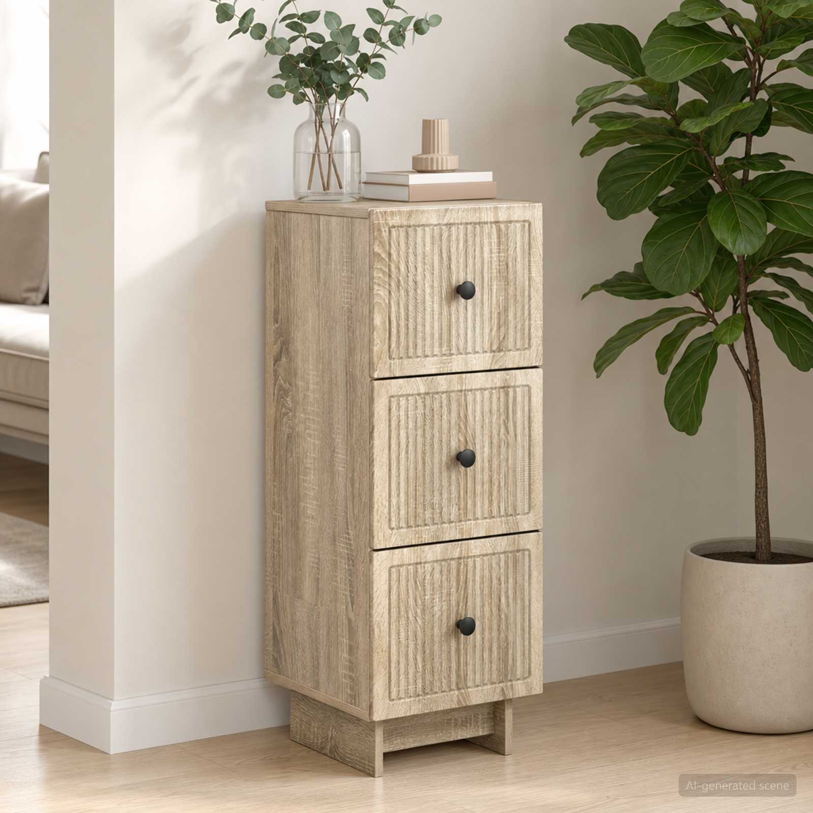 Ormar s ladicama Hrast sonoma 33 x 34,5 x 90 cm
