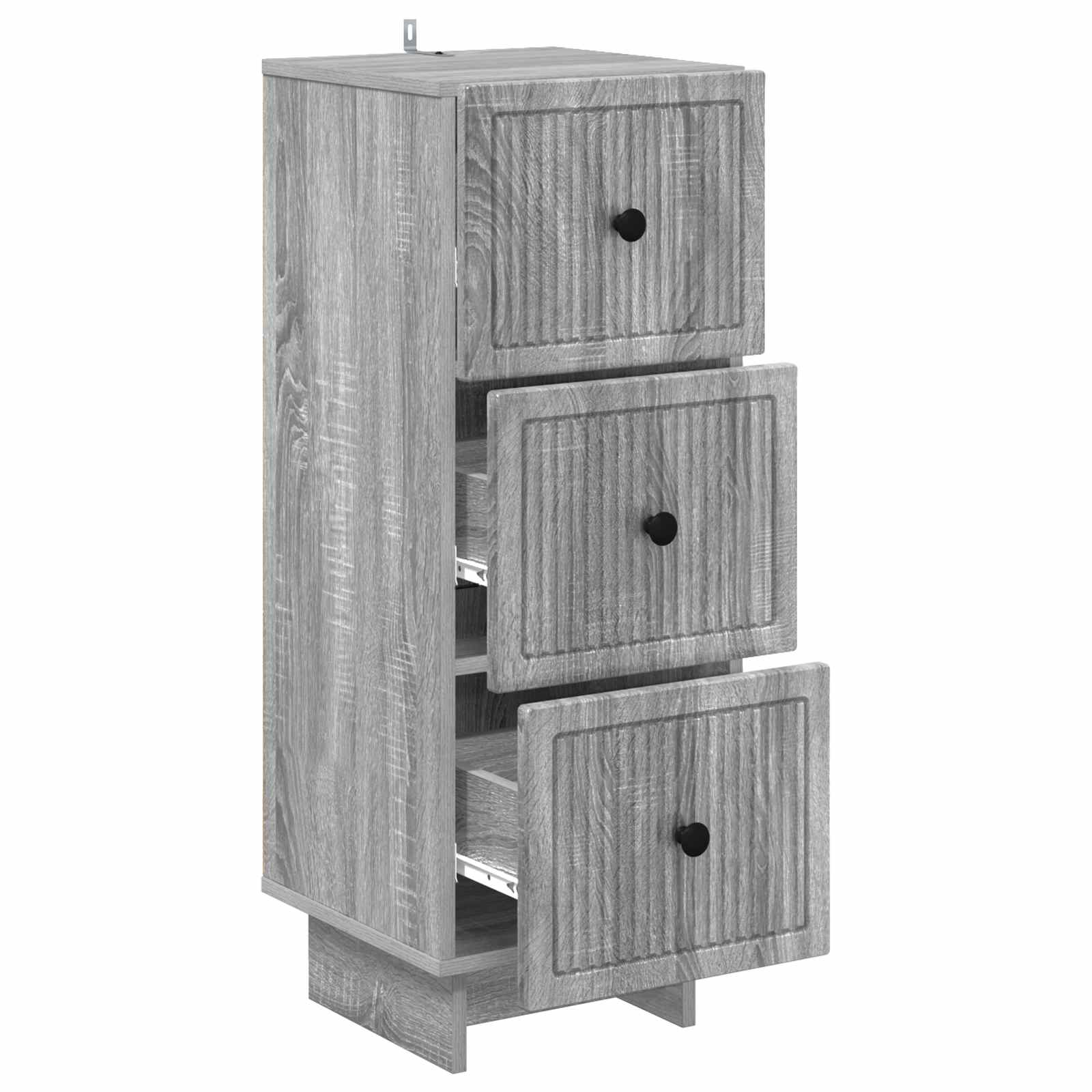 Ormar s ladicama Siva sonoma 33 x 34,5 x 90 cm