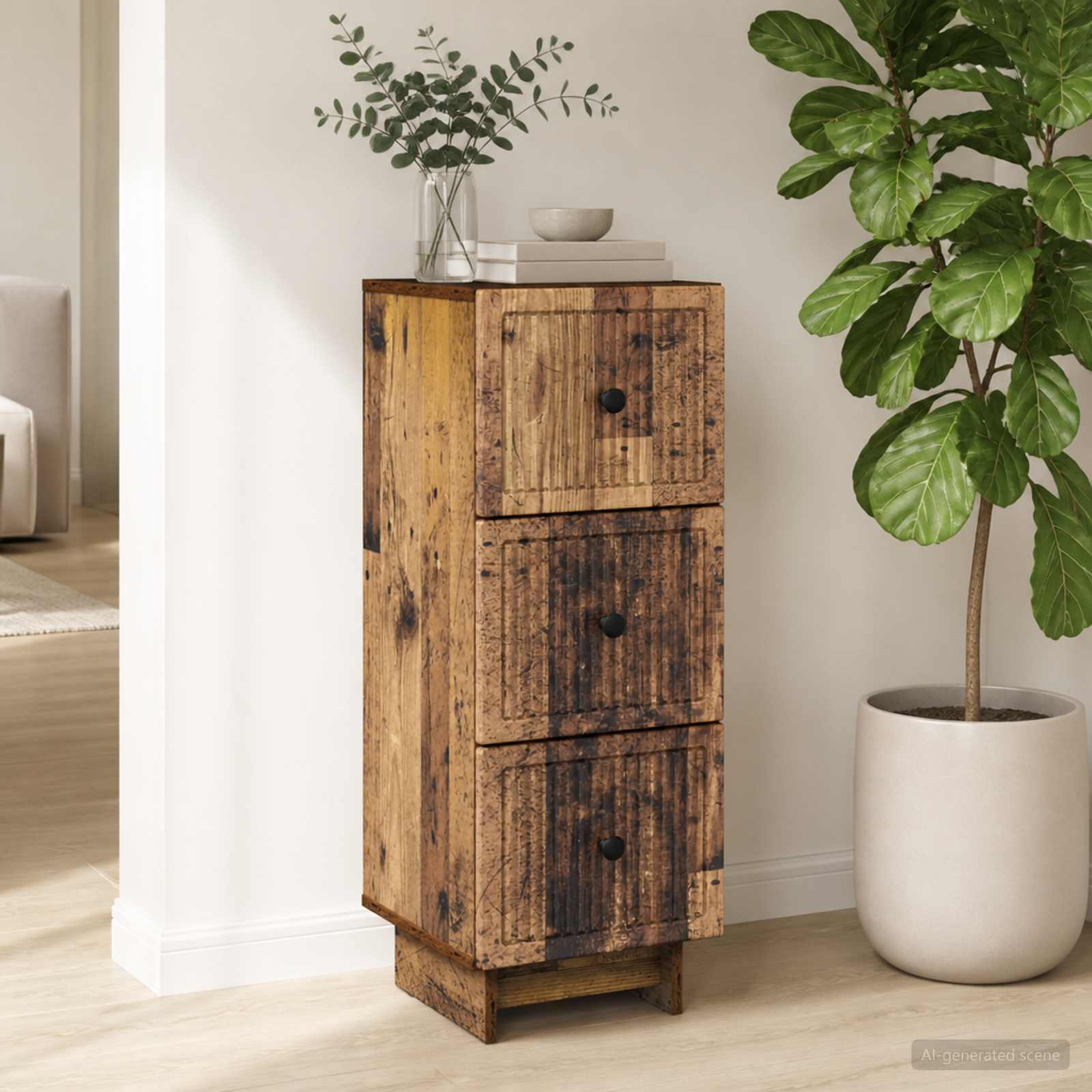 Ormar s ladicama Staro drvo 33 x 34,5 x 90 cm Konstruirano drvo