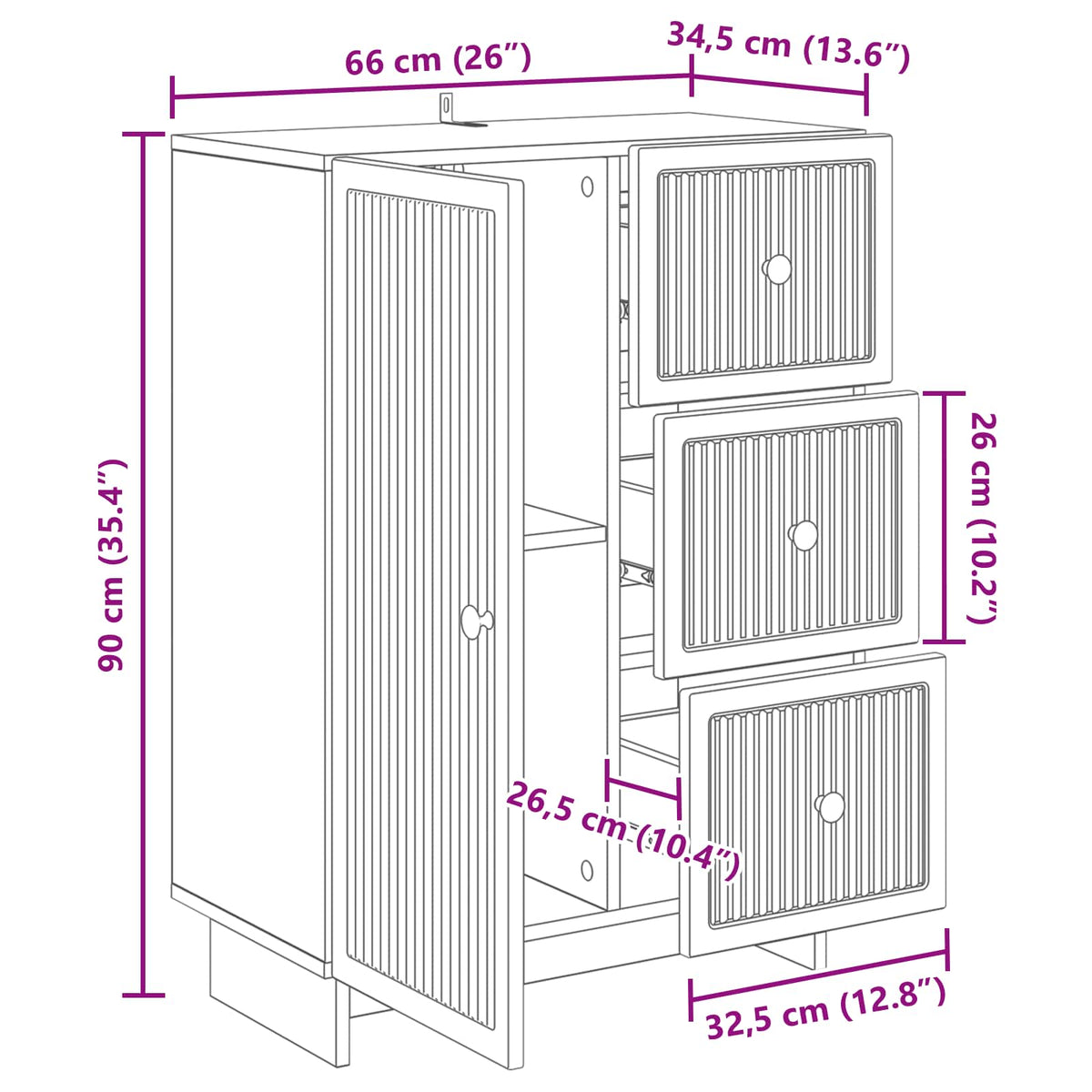 Kreveta s ladicama Crna 66 x 34,5 x 90 cm Konstruirano drvo