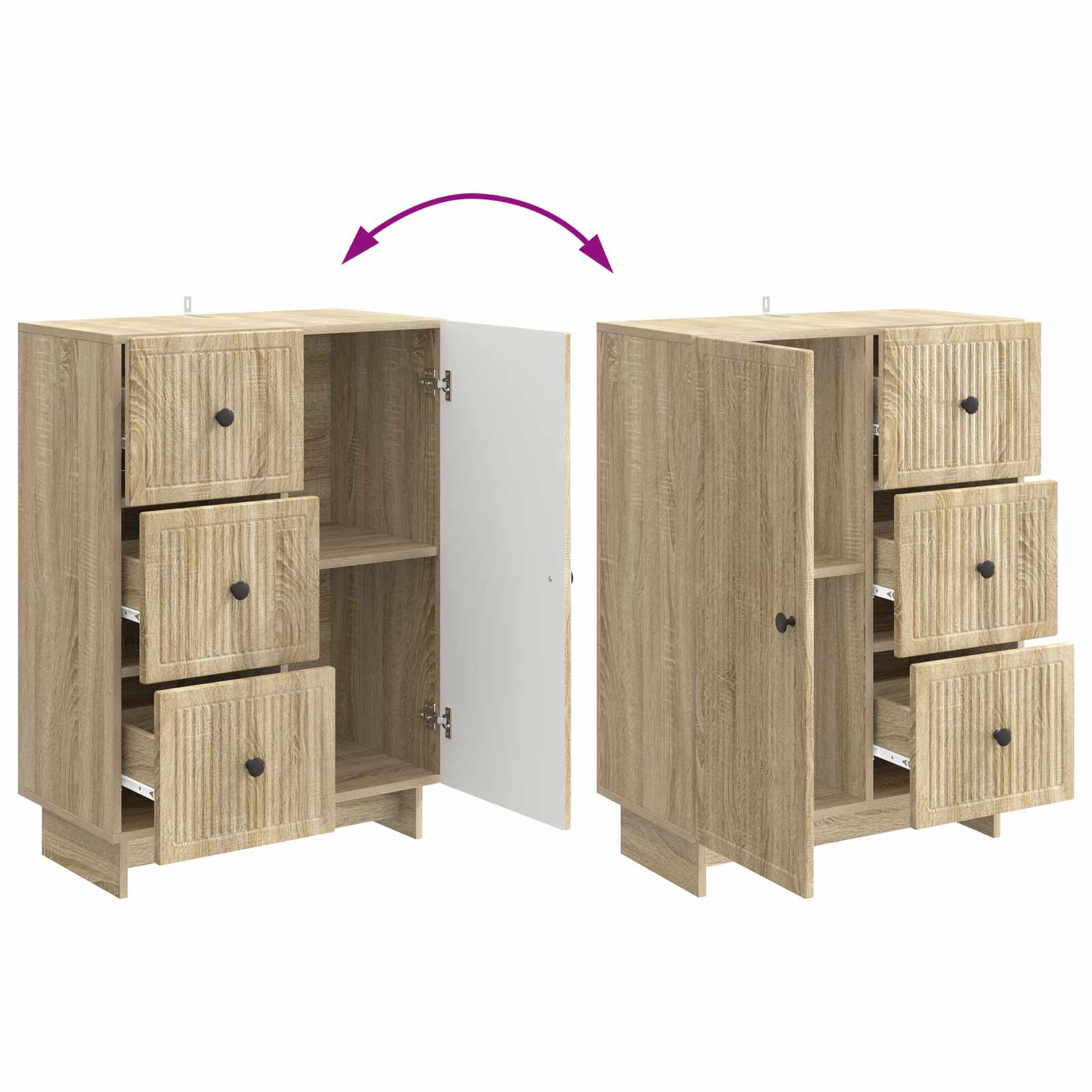 Kreveta Hrast sonoma 66 x 34,5 x 90 cm Konstruirano drvo