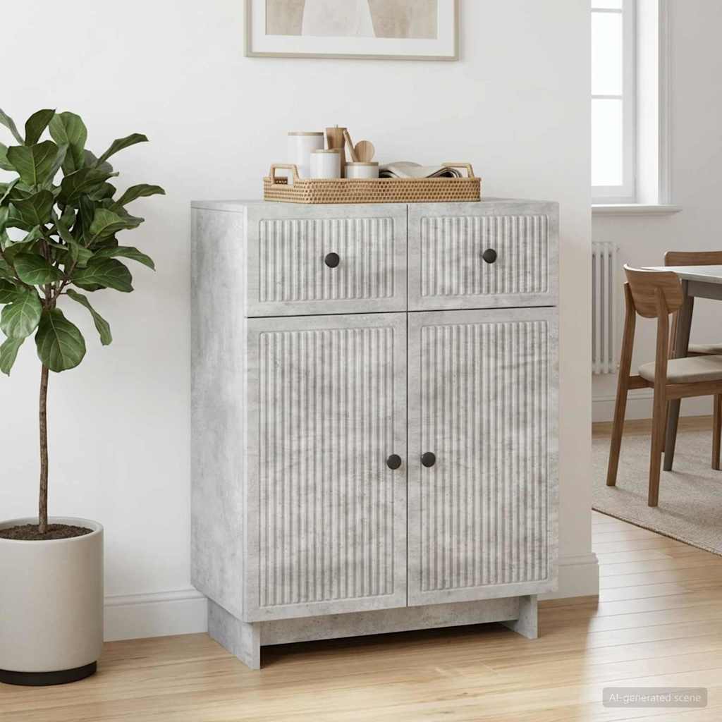 Kreveta Betonska siva 66 x 34,5 x 90 cm Konstruirano drvo