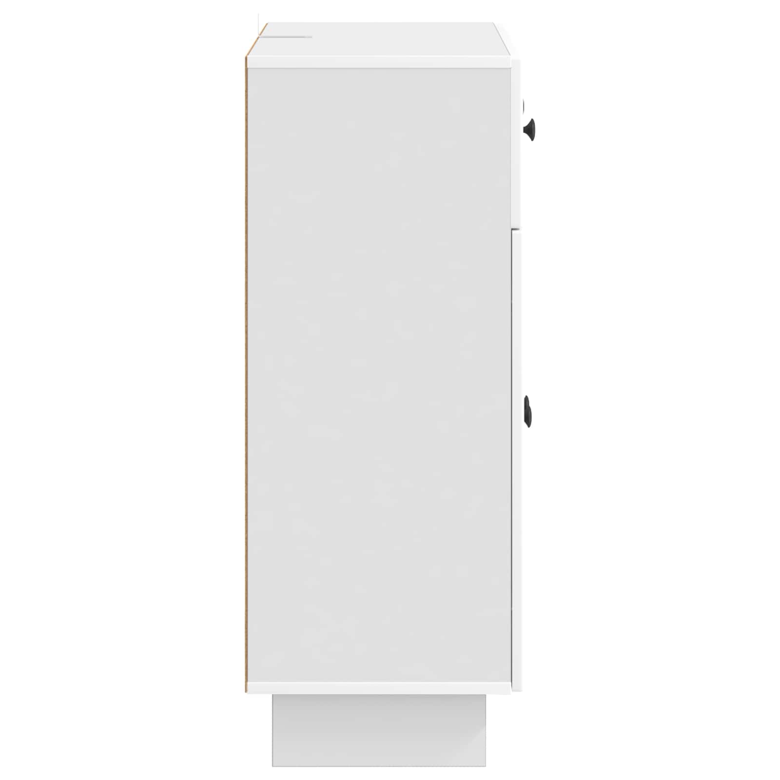 Kreveta s ladicama Bijela visokog sjaja 66 x 34,5 x 90 cm