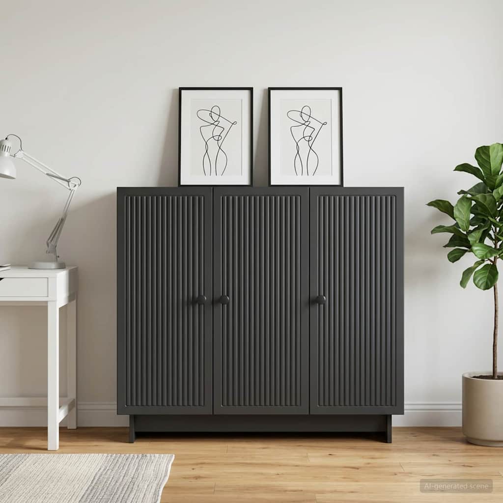 Kreveta Crna 89 x 34,5 x 80 cm Konstruirano drvo