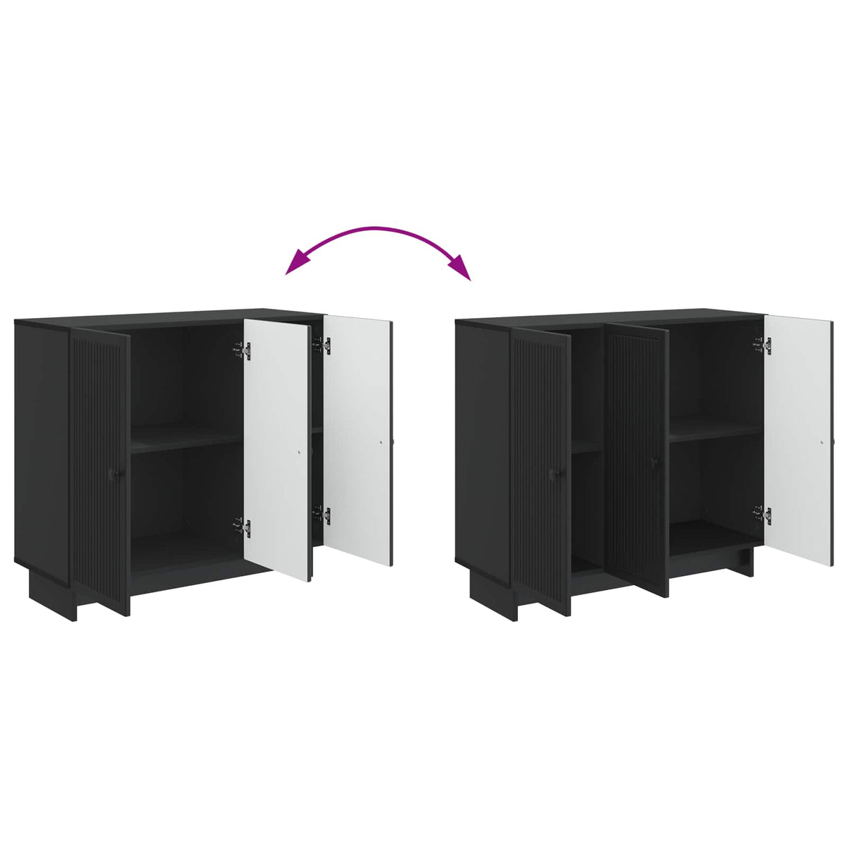 Kreveta Crna 89 x 34,5 x 80 cm Konstruirano drvo