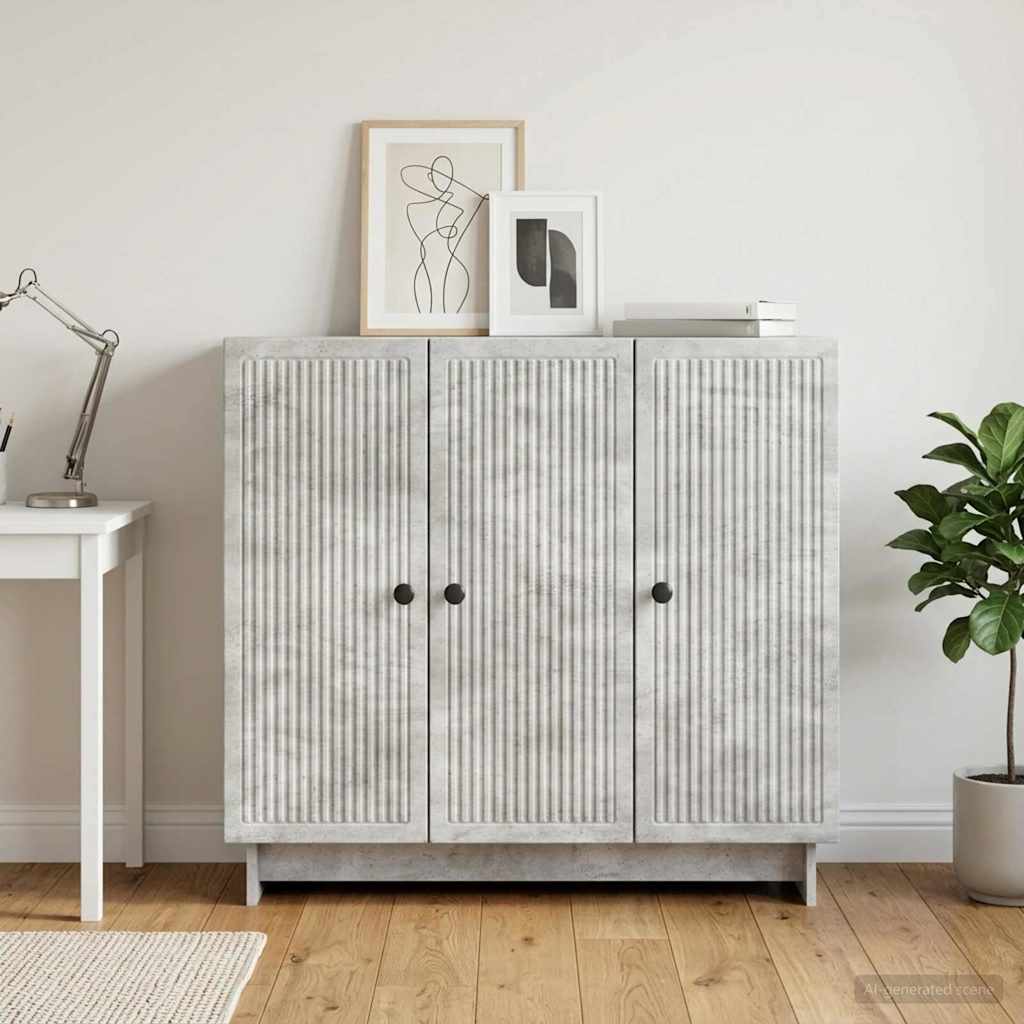 Kreveta Betonska siva 89 x 34,5 x 80 cm Konstruirano drvo