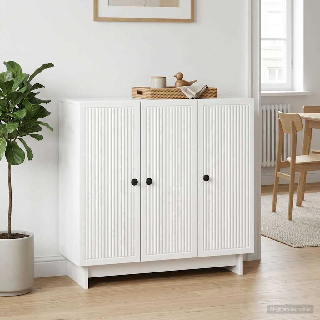 Kreveta Bijela visokog sjaja 89 x 34,5 x 80 cm