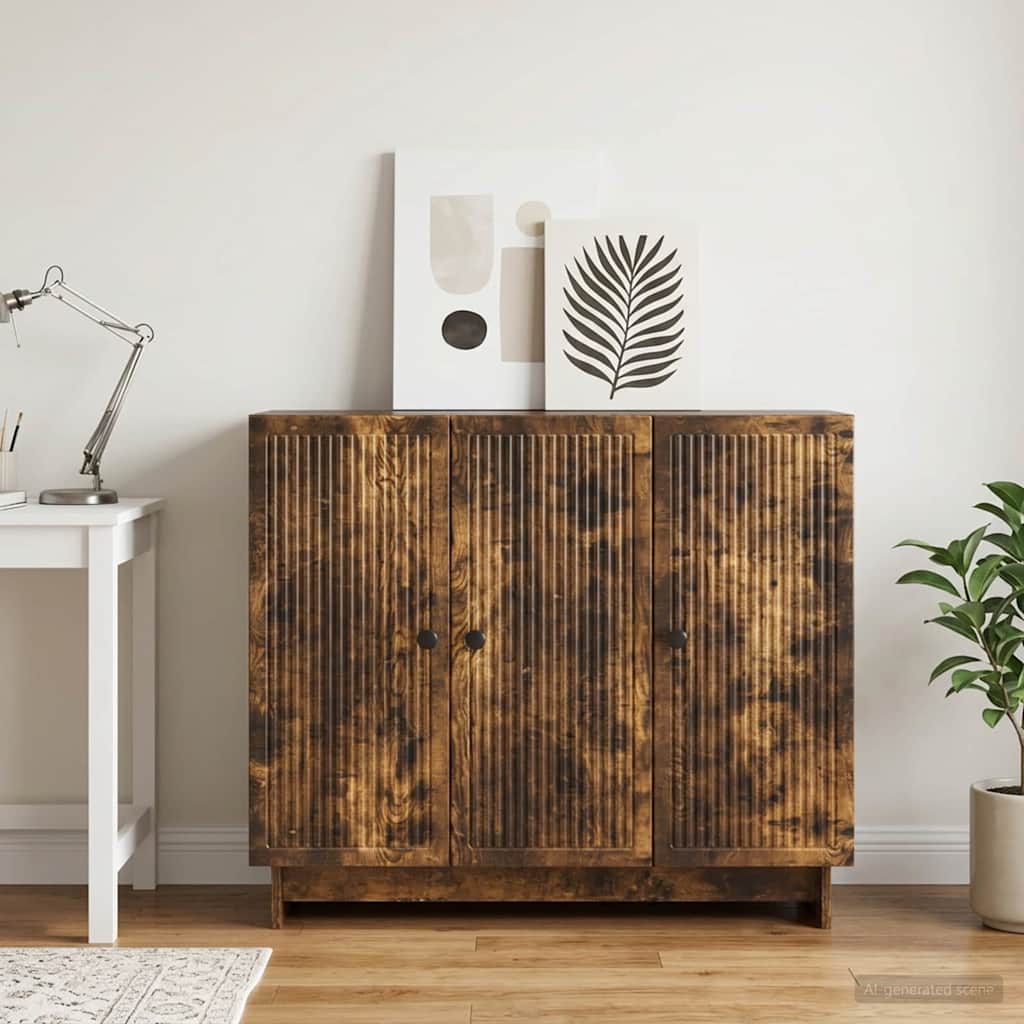 Kreveta Dimljeni hrast 89 x 34,5 x 80 cm Konstruirano drvo