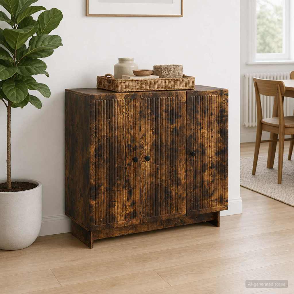 Kreveta Dimljeni hrast 89 x 34,5 x 80 cm Konstruirano drvo