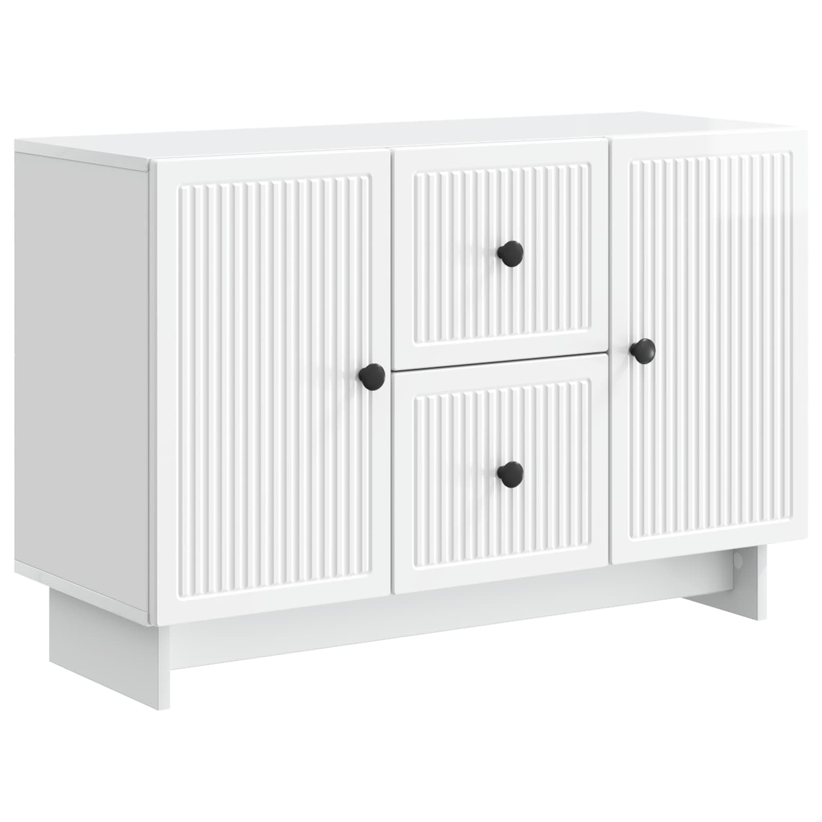 Kreveta s ladicama Bijela visokog sjaja 89 x 34,5 x 60 cm