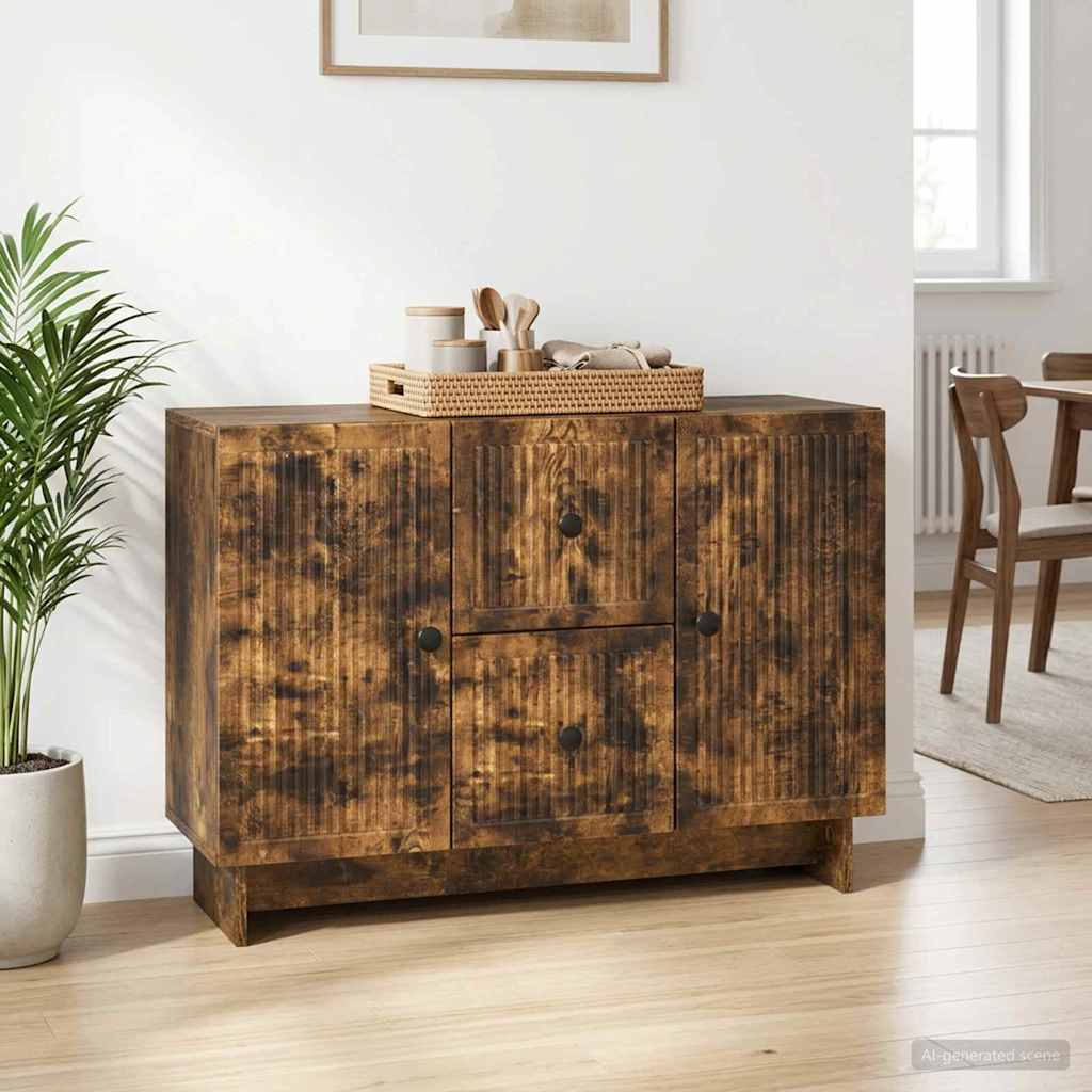 Kreveta Dimljeni hrast 89 x 34,5 x 60 cm Konstruirano drvo