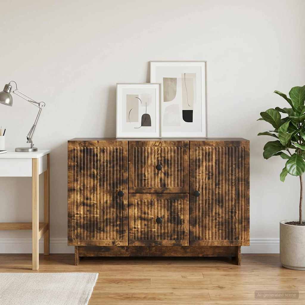 Kreveta Dimljeni hrast 89 x 34,5 x 60 cm Konstruirano drvo