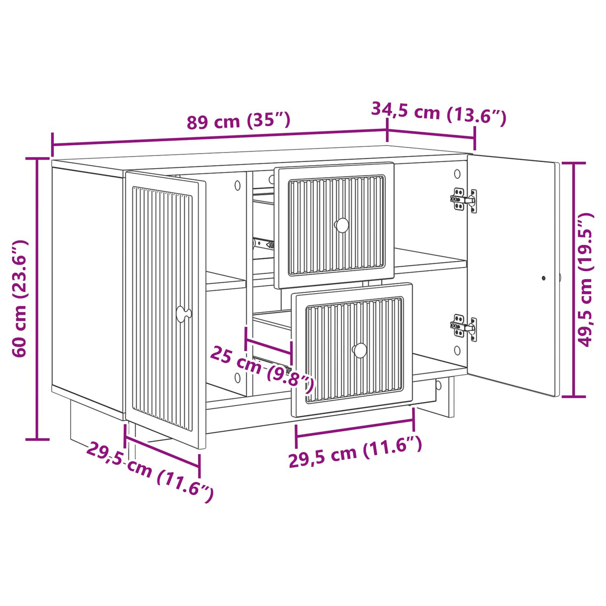 Kreveta Staro drvo 89 x 34,5 x 60 cm Konstruirano drvo