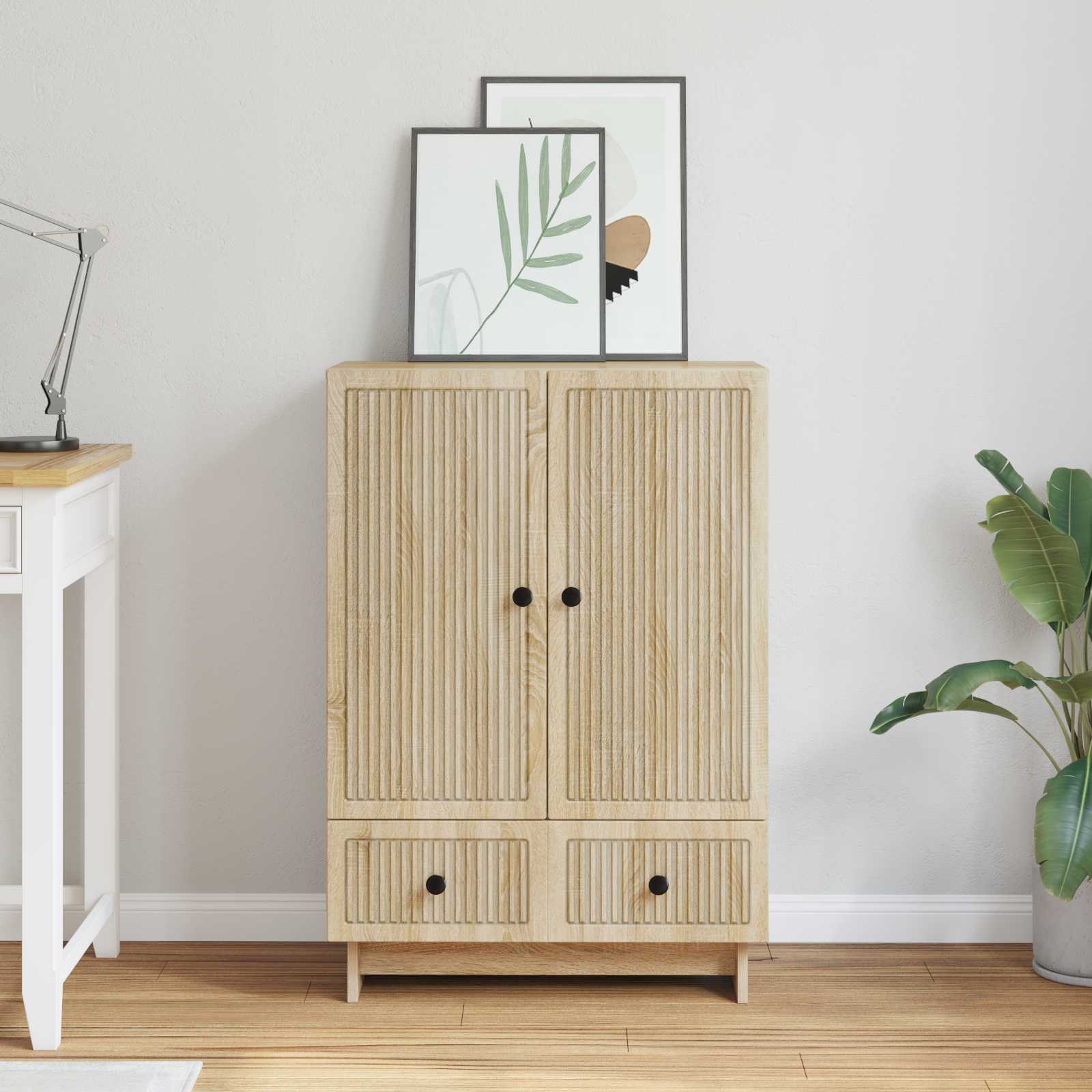 Kreveta Sonoma hrast 66 x 34,5 x 95 cm Konstrukcijsko drvo