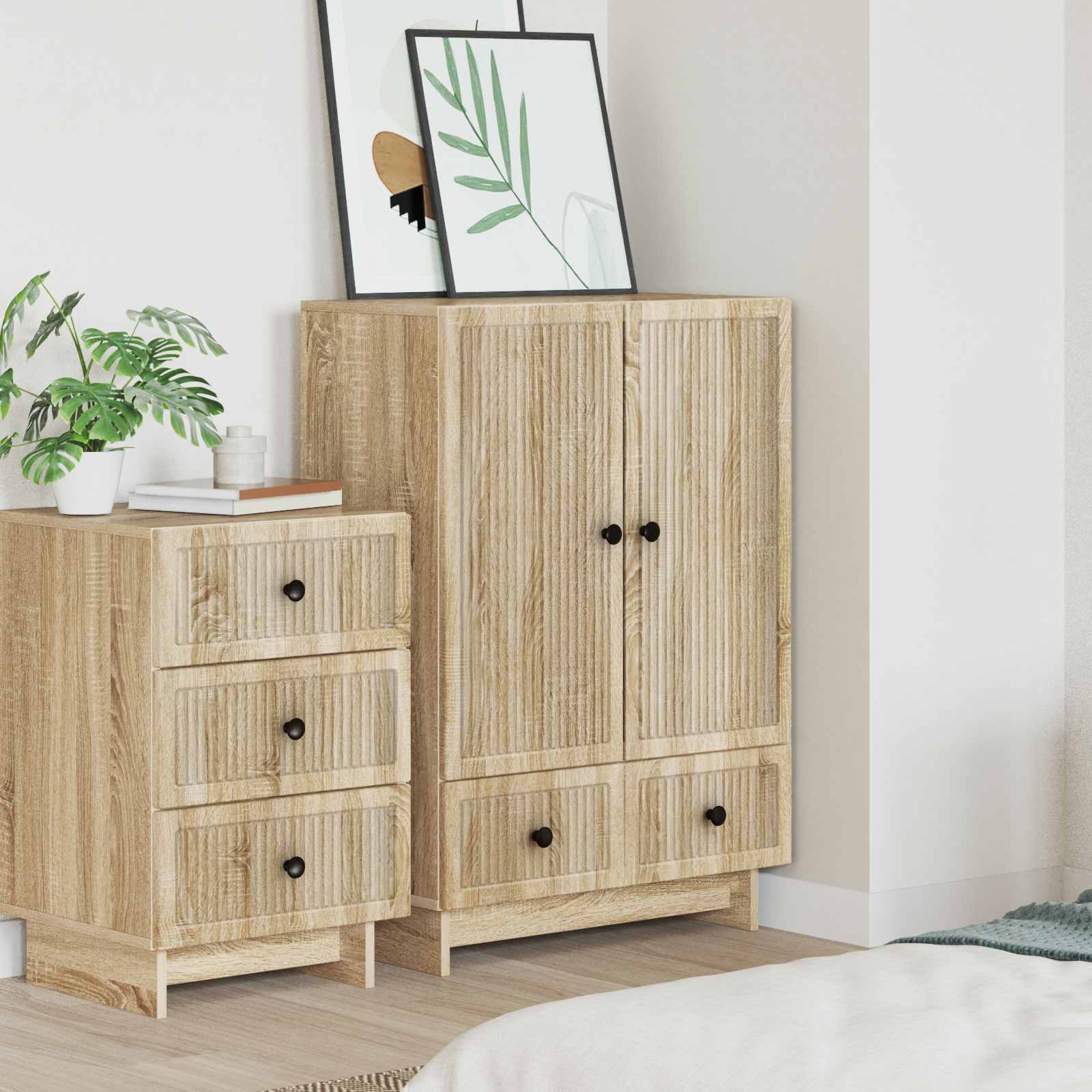 Kreveta Sonoma hrast 66 x 34,5 x 95 cm Konstrukcijsko drvo
