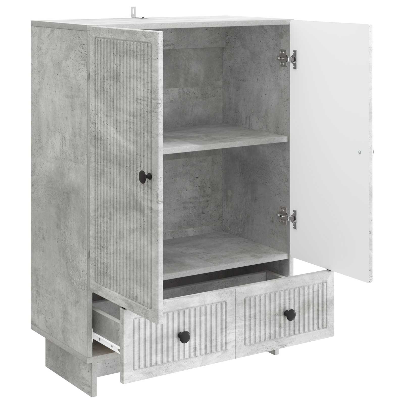 Kreveta Betonsko Siva 66 x 34,5 x 95 cm Konstrukcijsko drvo