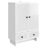 Kreveta Visoki Sjaj Bijeli 66 x 34,5 x 95 cm