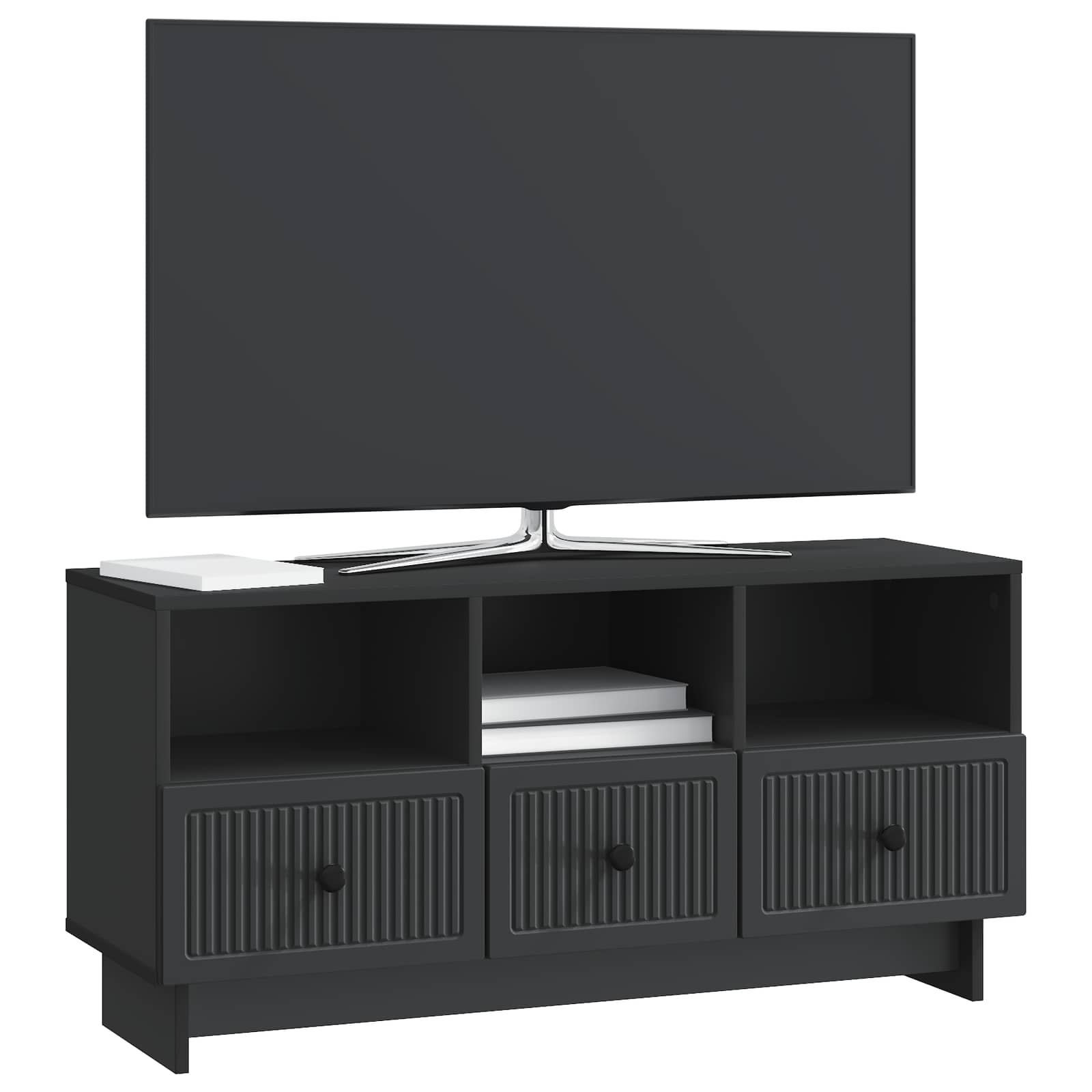 TV ormar s ladicama Crna 102 x 34,5 x 50 cm Konstruirano drvo