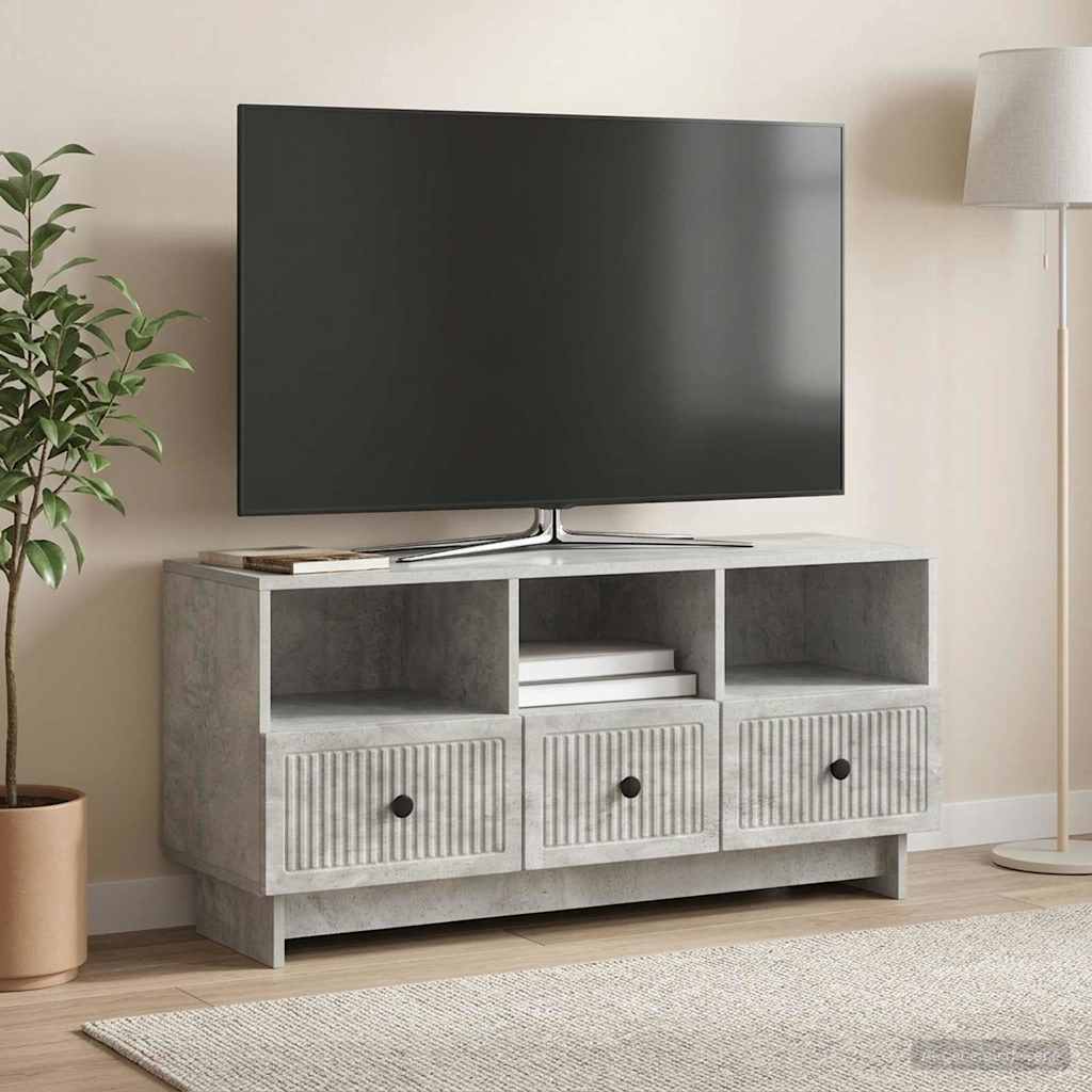 TV ormar Betonska siva 102 x 34,5 x 50 cm Konstruirano drvo