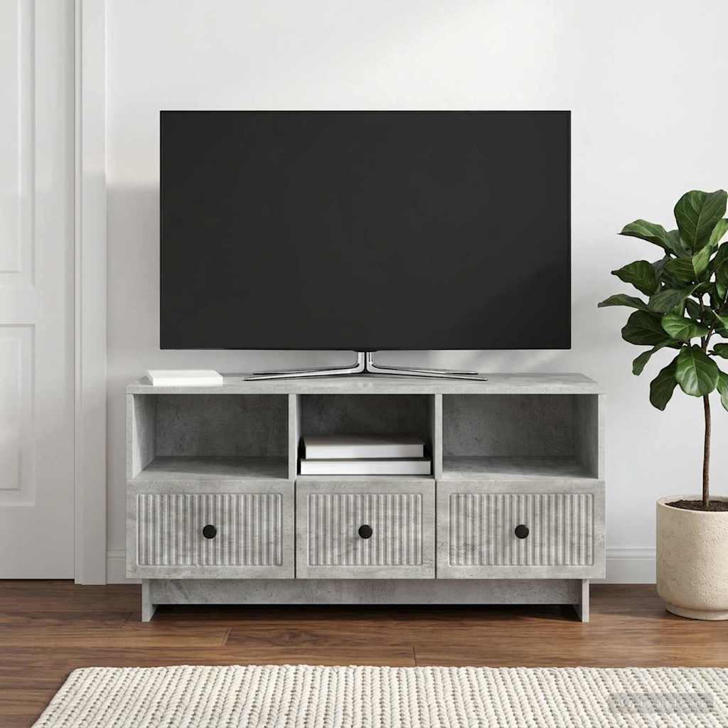 TV ormar Betonska siva 102 x 34,5 x 50 cm Konstruirano drvo