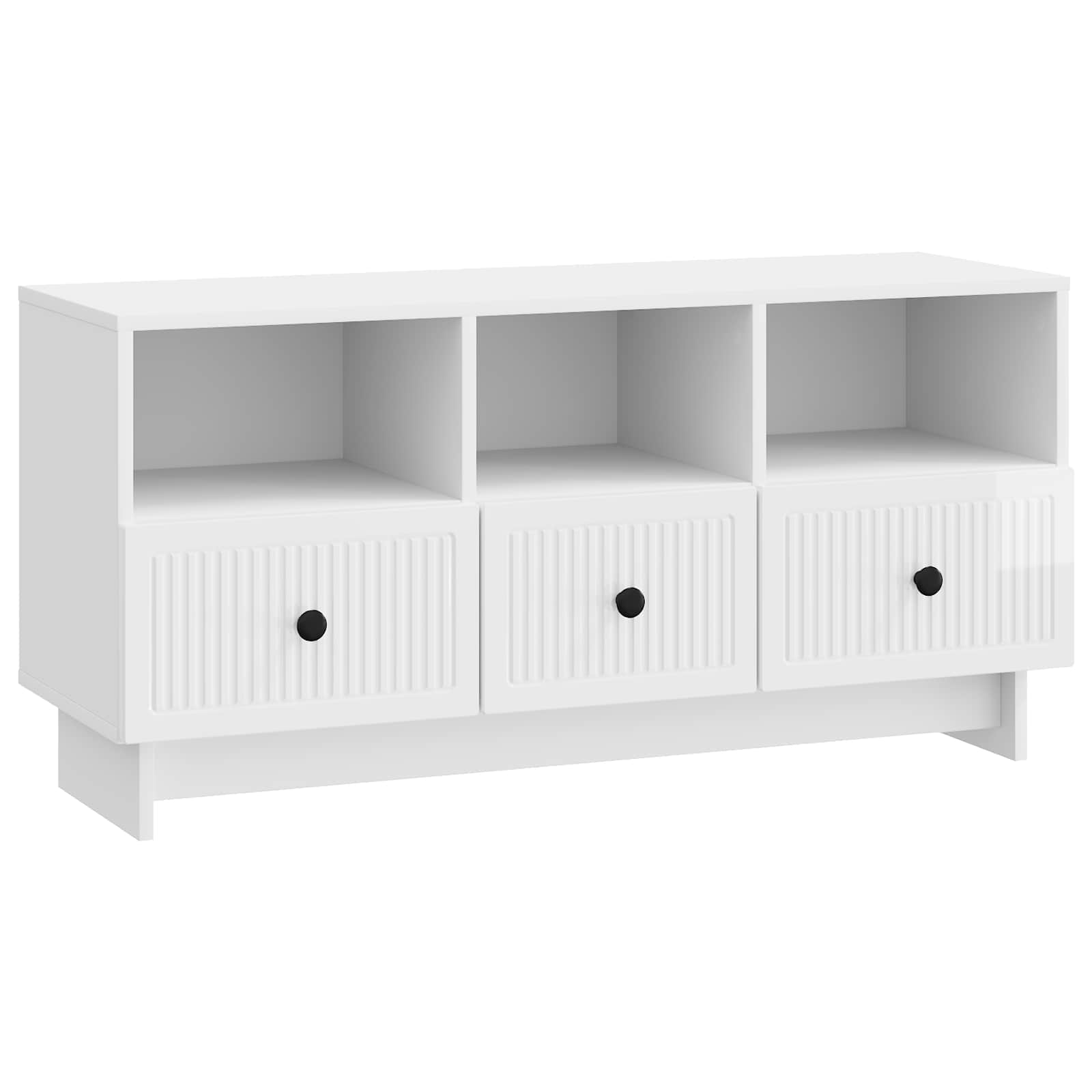 TV ormar s ladicama Bijela visokog sjaja 102 x 34,5 x 50 cm