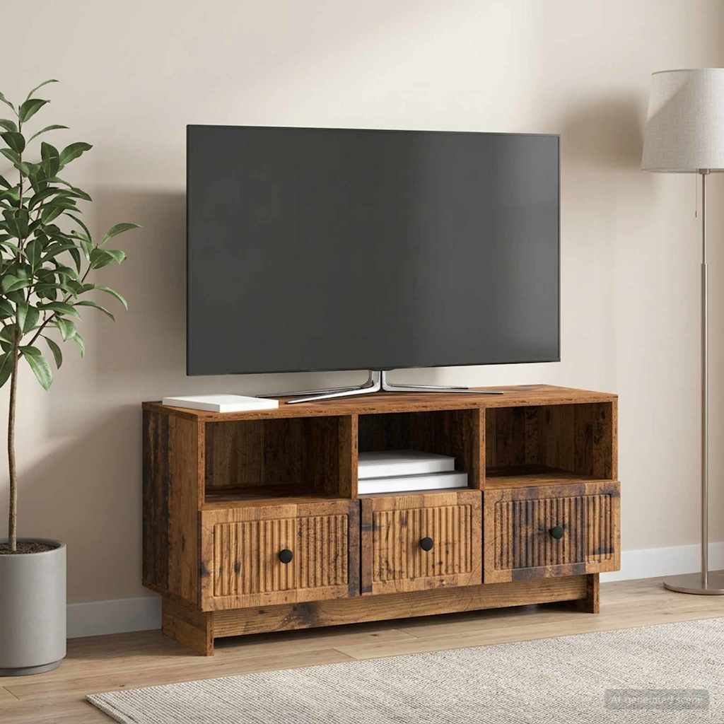 TV ormar Staro drvo 102 x 34,5 x 50 cm Konstruirano drvo