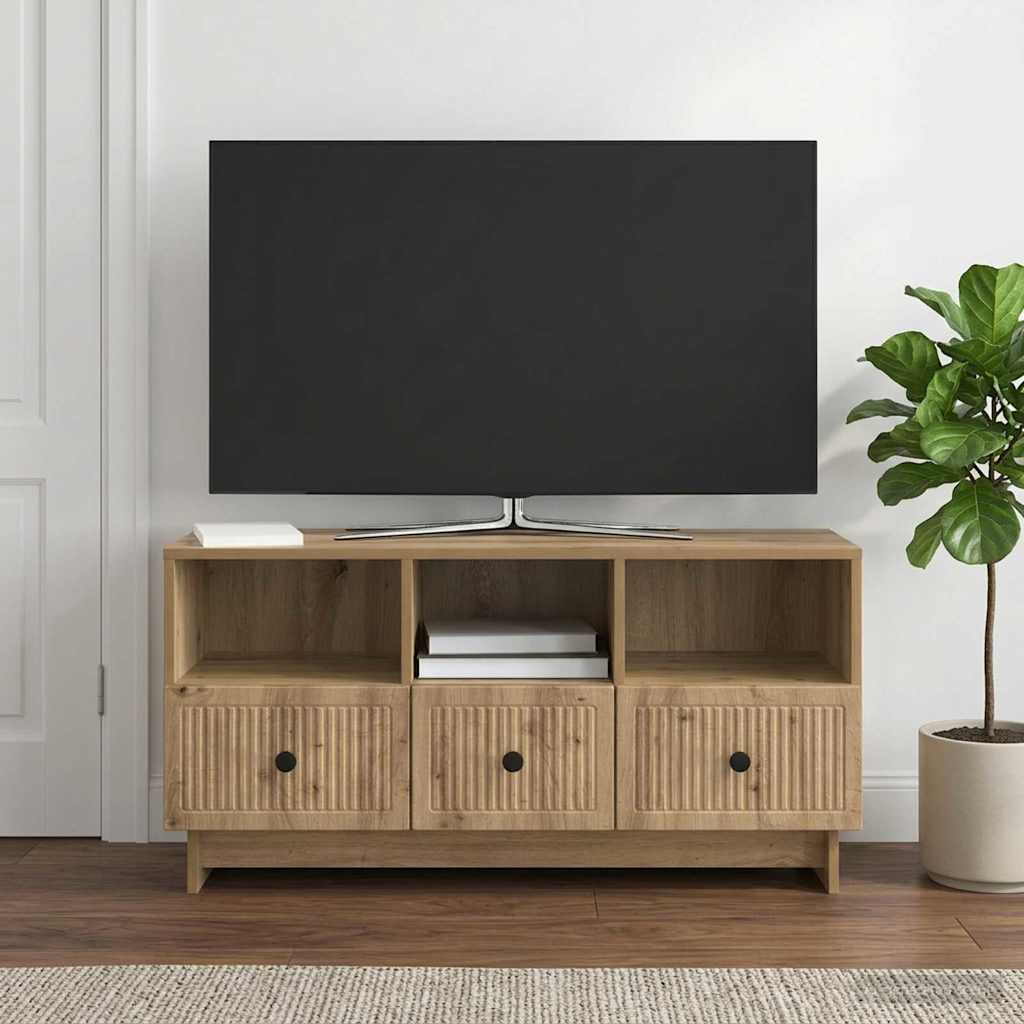 TV ormar 102 x 34,5 x 50 cm Hrast artisan Konstruirano drvo