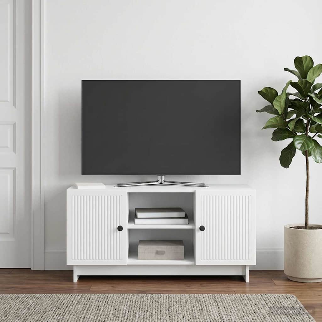 TV ormar 102 x 34,5 x 50 cm Bijela Konstruirano drvo