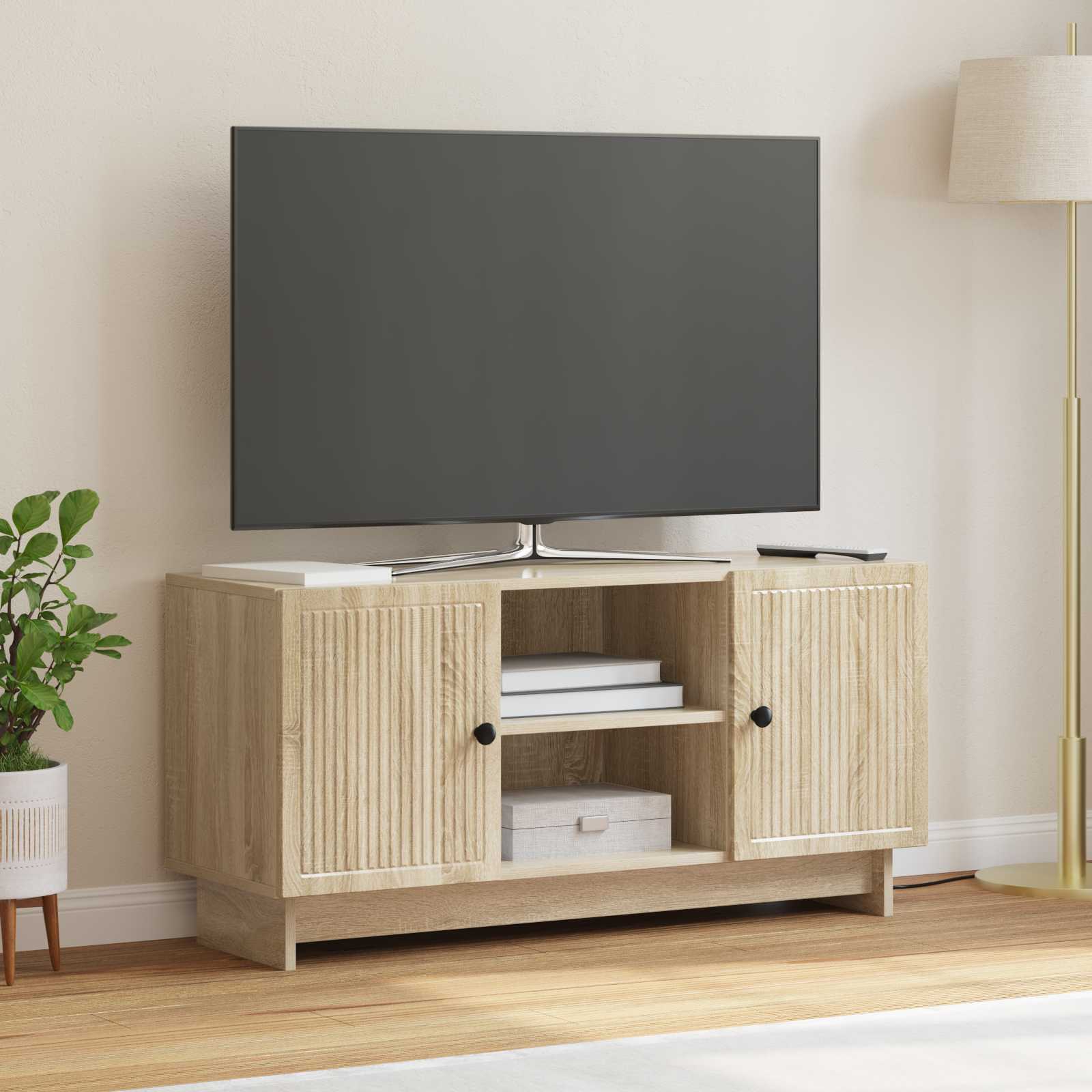 TV ormar 102 x 34,5 x 50 cm Hrast sonoma Konstruirano drvo