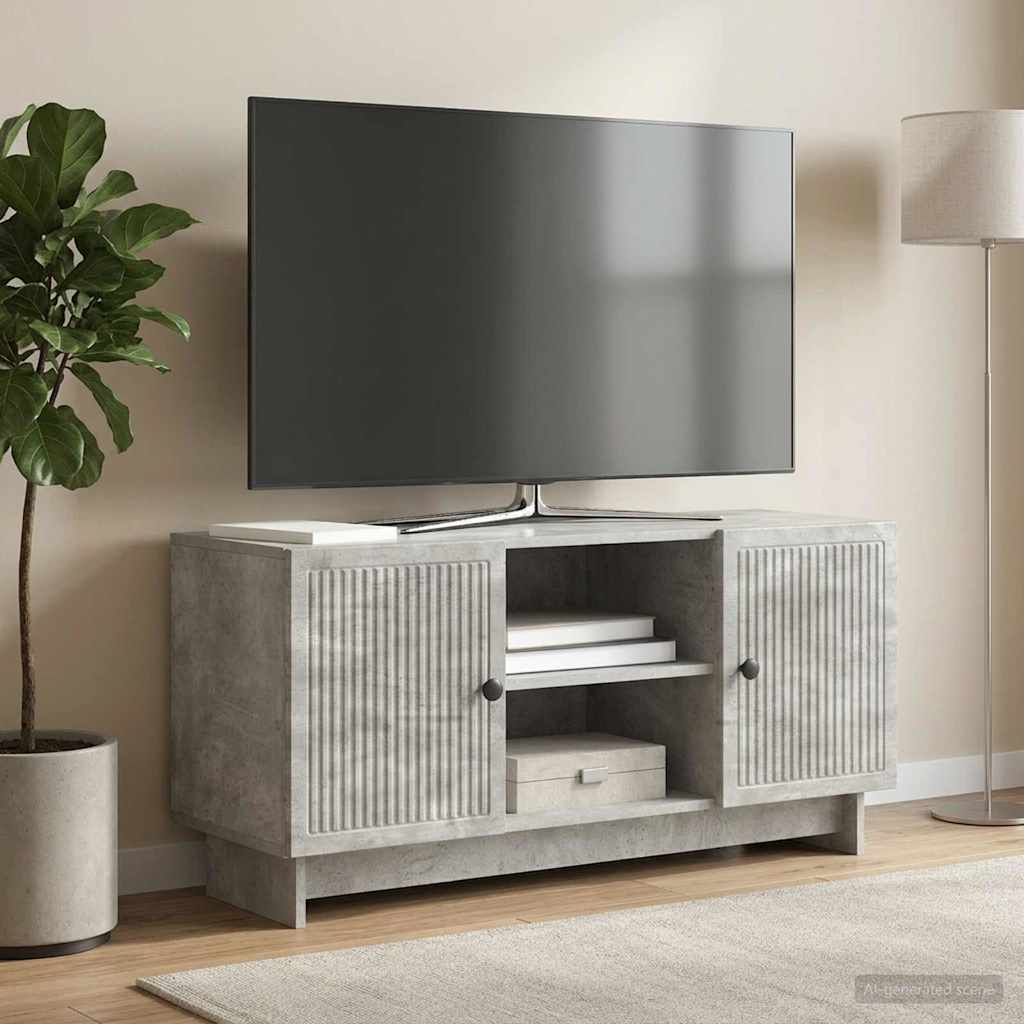 TV ormar 102 x 34,5 x 50 cm Betonska siva Konstruirano drvo