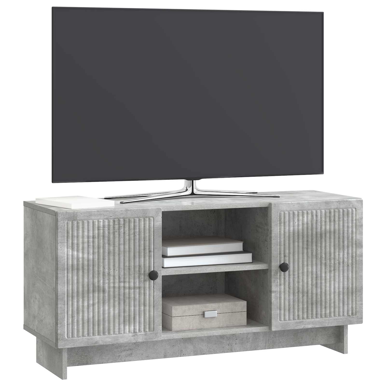 TV ormar 102 x 34,5 x 50 cm Betonska siva Konstruirano drvo