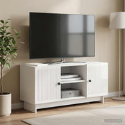 TV ormar 102 x 34,5 x 50 cm Bijela visokog sjaja