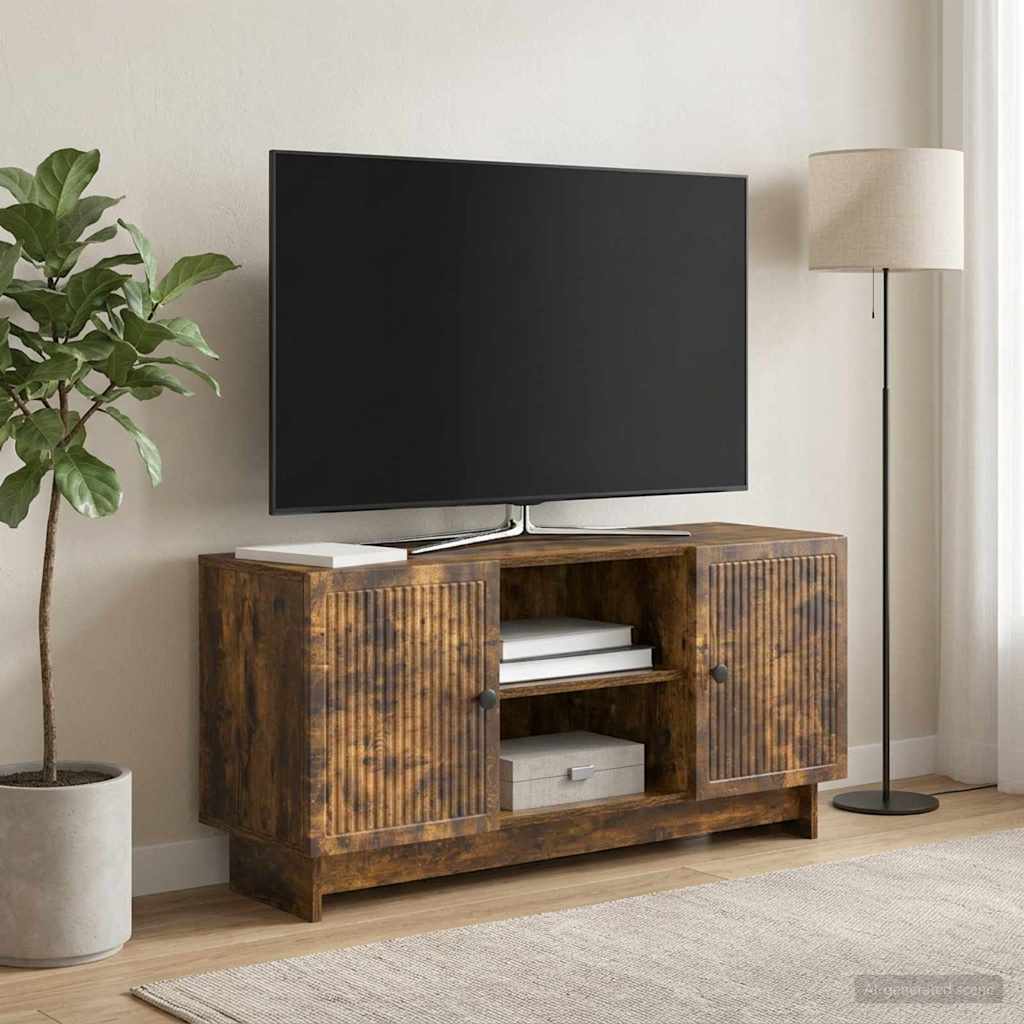 TV ormar 102 x 34,5 x 50 cm Dimljeni hrast Konstruirano drvo