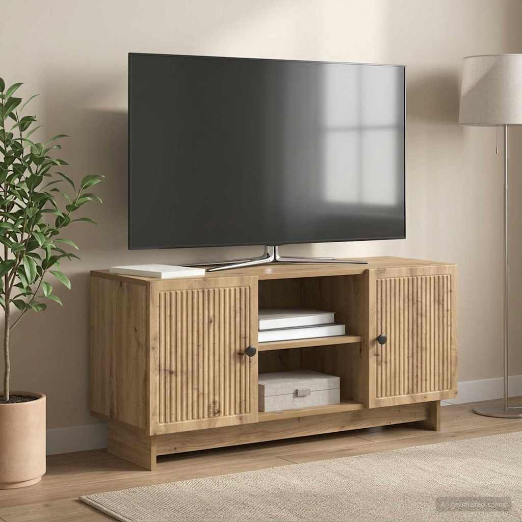 TV ormar 102 x 34,5 x 50 cm Hrast artisan Konstruirano drvo