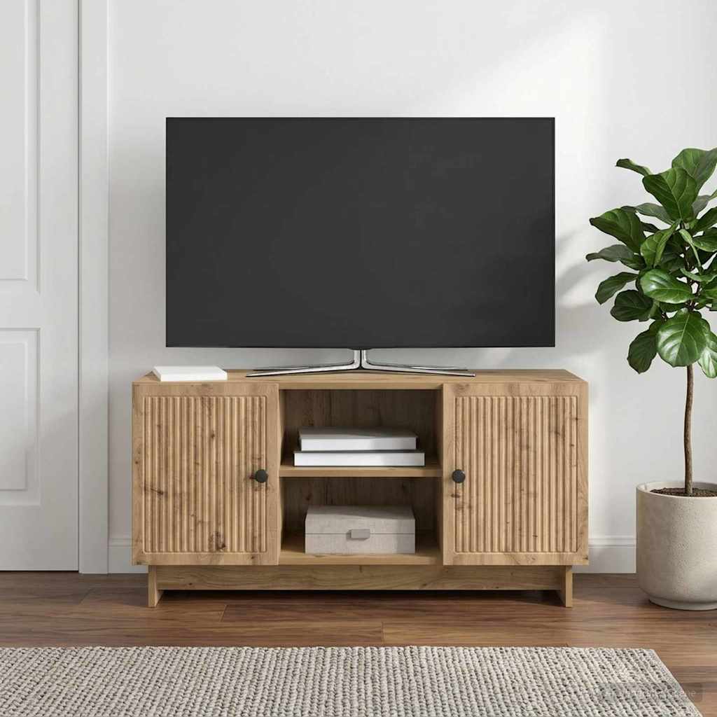 TV ormar 102 x 34,5 x 50 cm Hrast artisan Konstruirano drvo