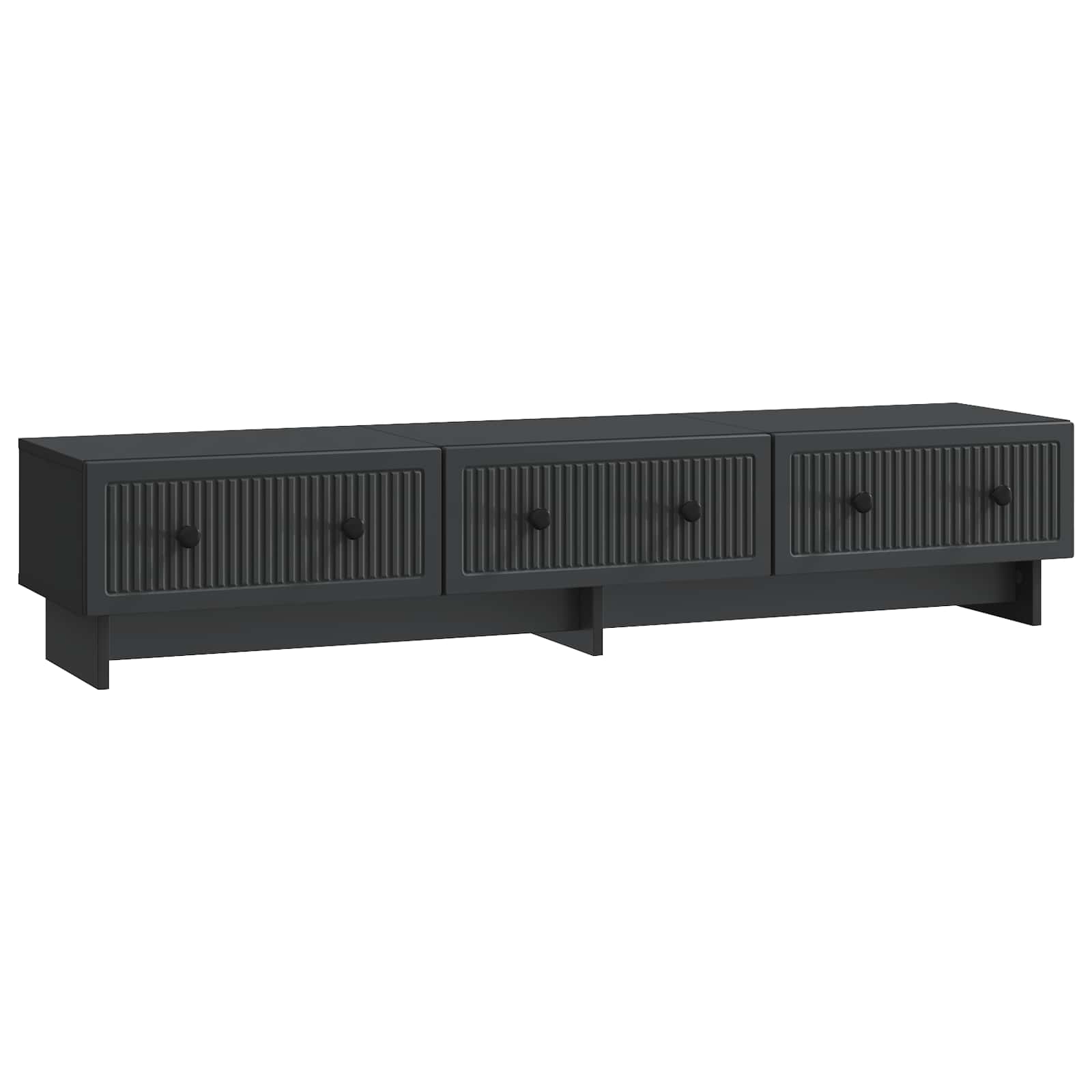 TV ormar s ladicama Crna 147 x 34,5 x 30 cm Konstruirano drvo