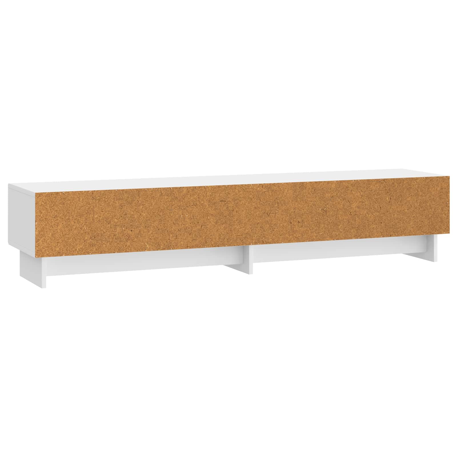 TV ormar s ladicama Bijela visokog sjaja 147 x 34,5 x 30 cm