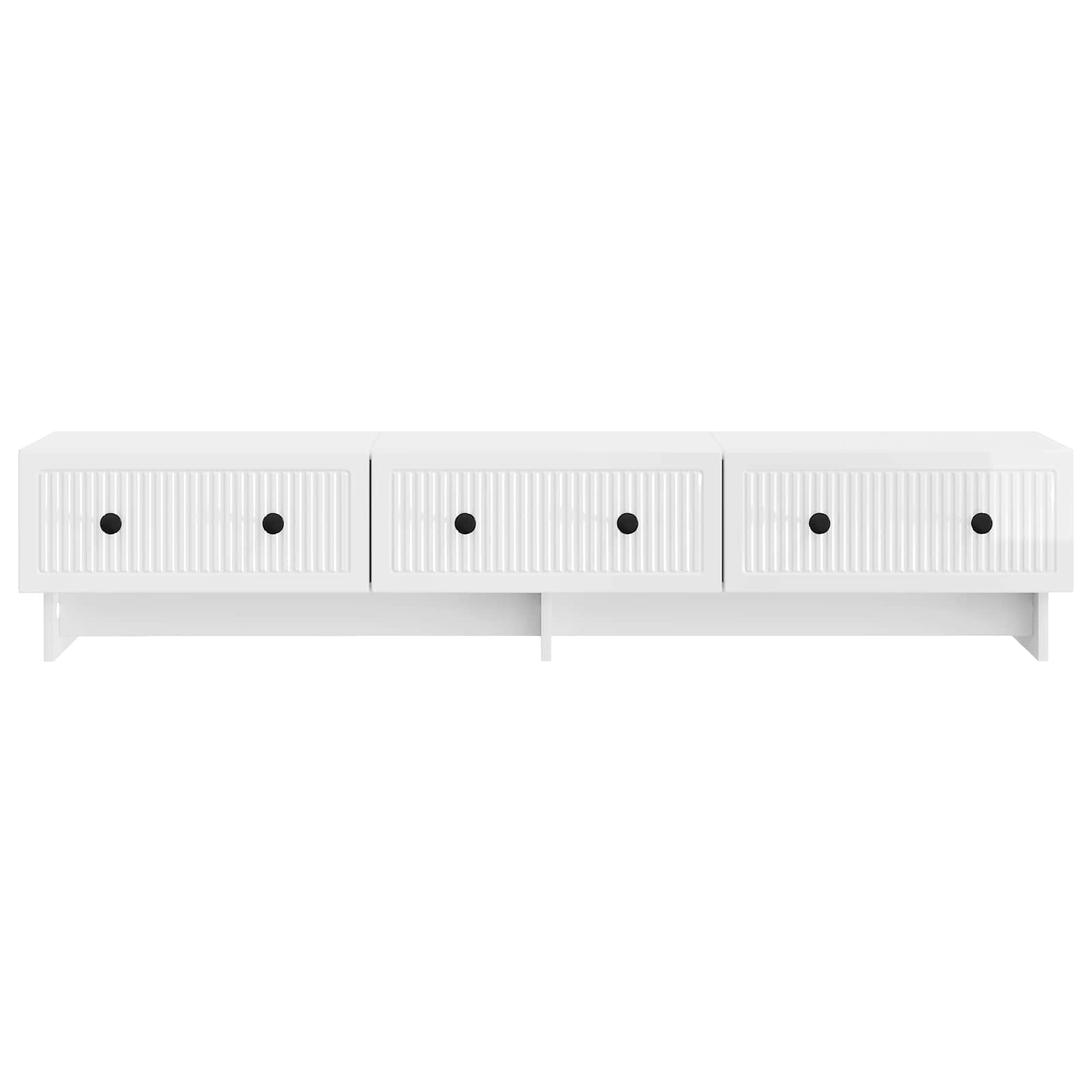 TV ormar s ladicama Bijela visokog sjaja 147 x 34,5 x 30 cm